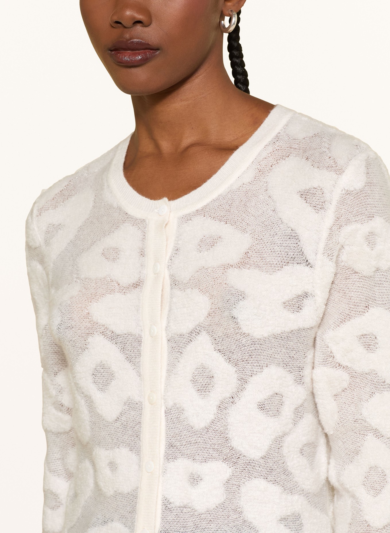 LUISA CERANO Strickjacke: CREME