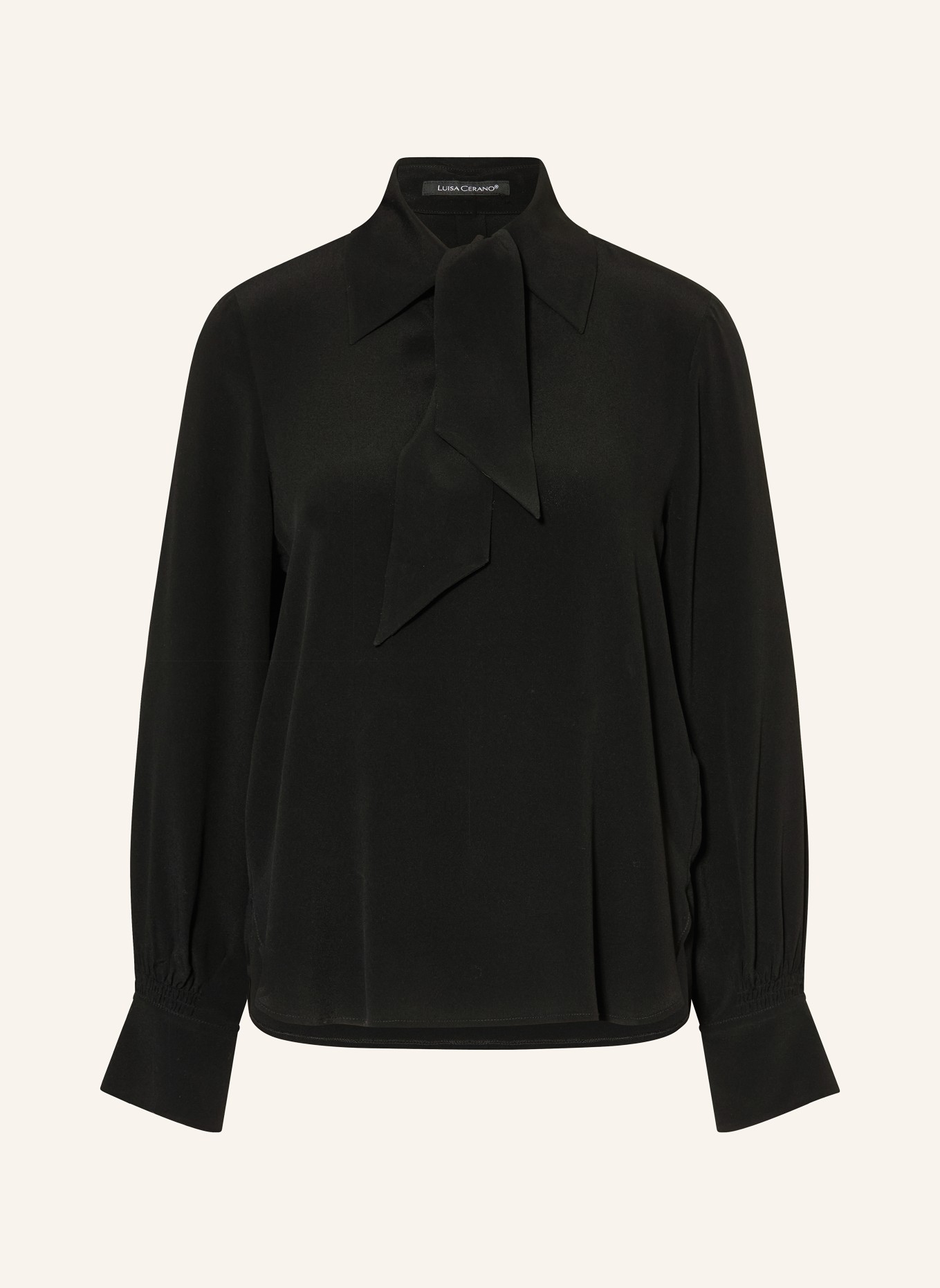 LUISA CERANO Bluzka z jedwabiu: CZARNY