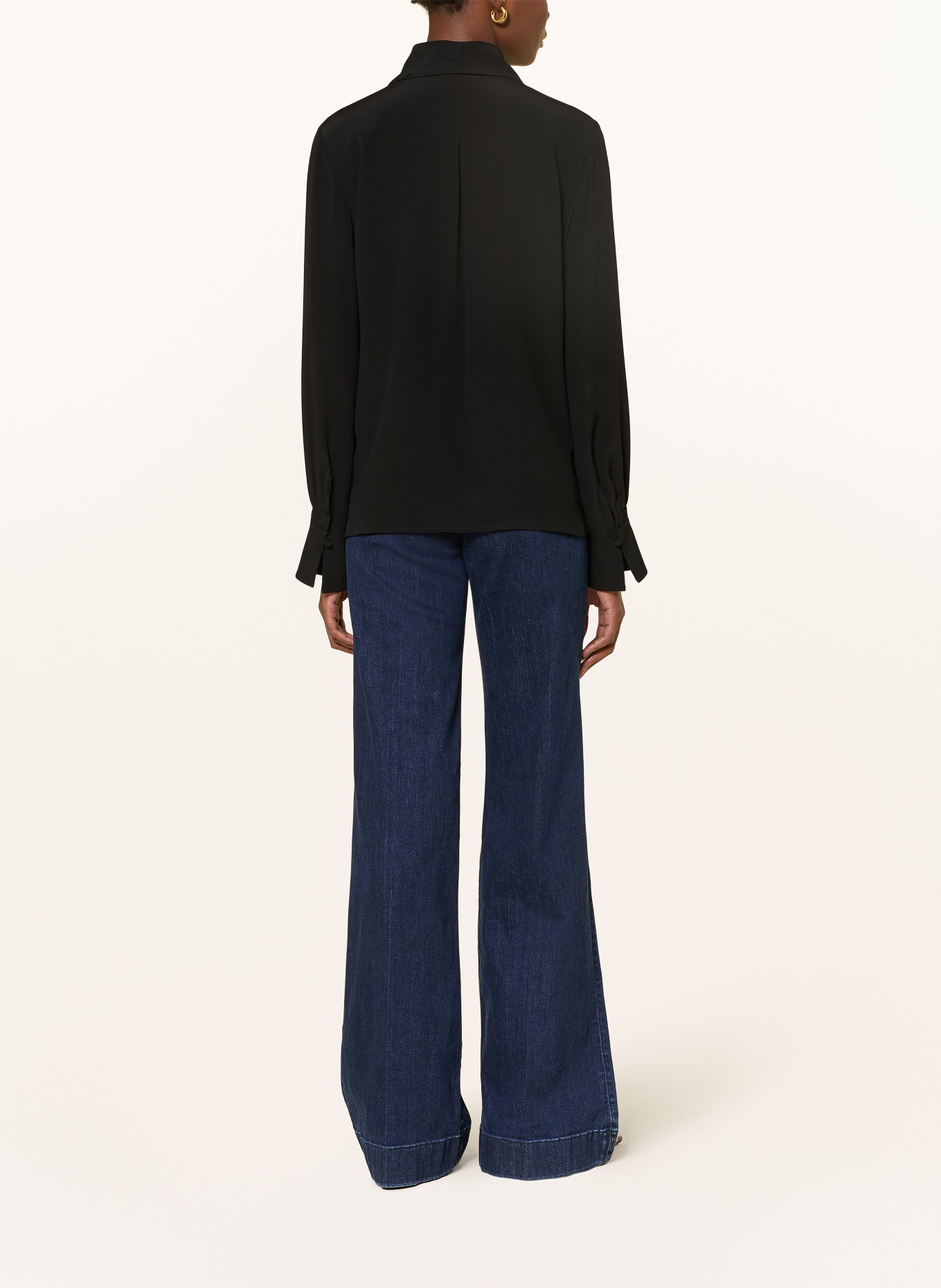 LUISA CERANO Bluzka z jedwabiu: CZARNY