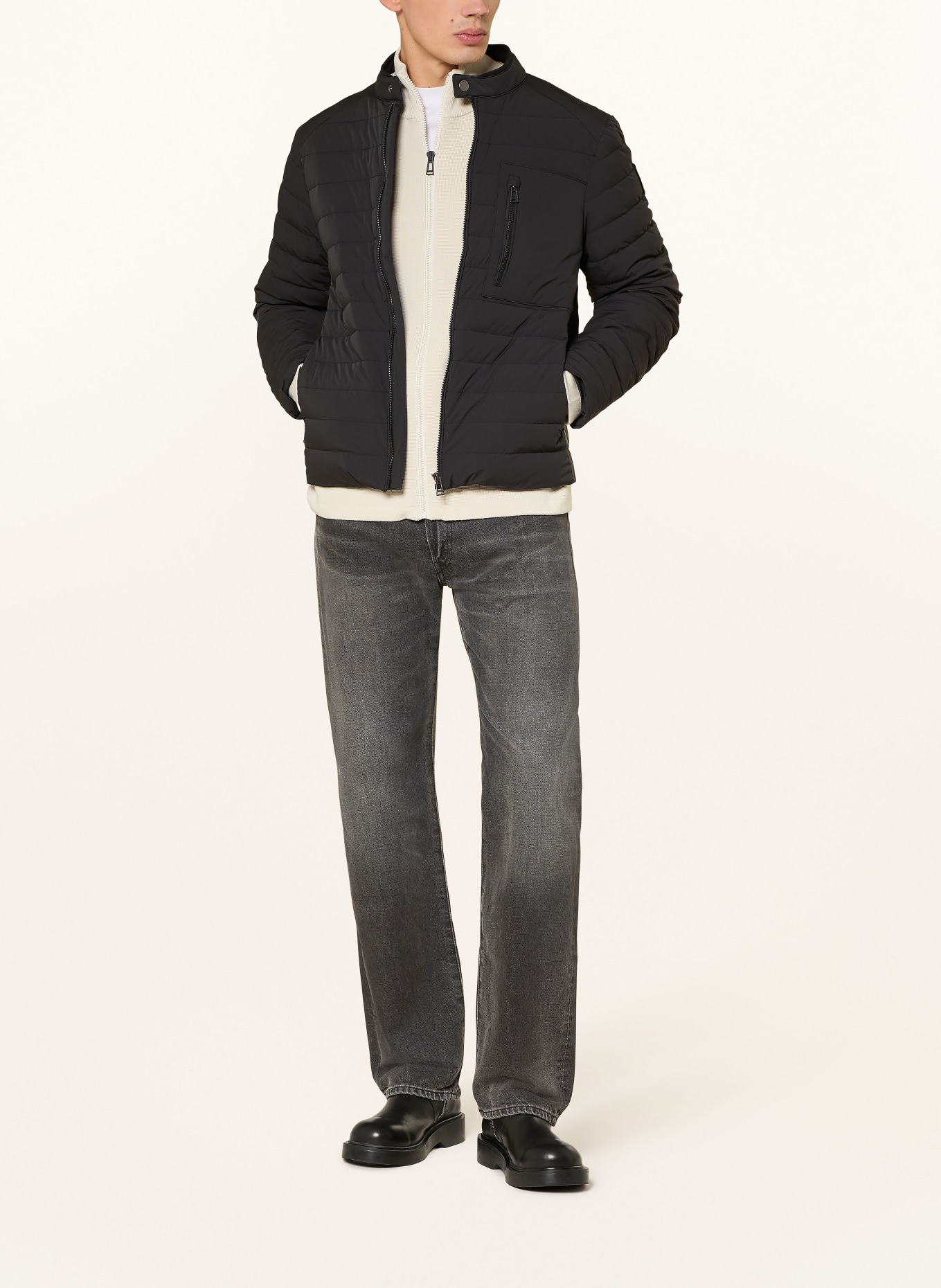 BELSTAFF Daunenjacke CHASSIS: SCHWARZ