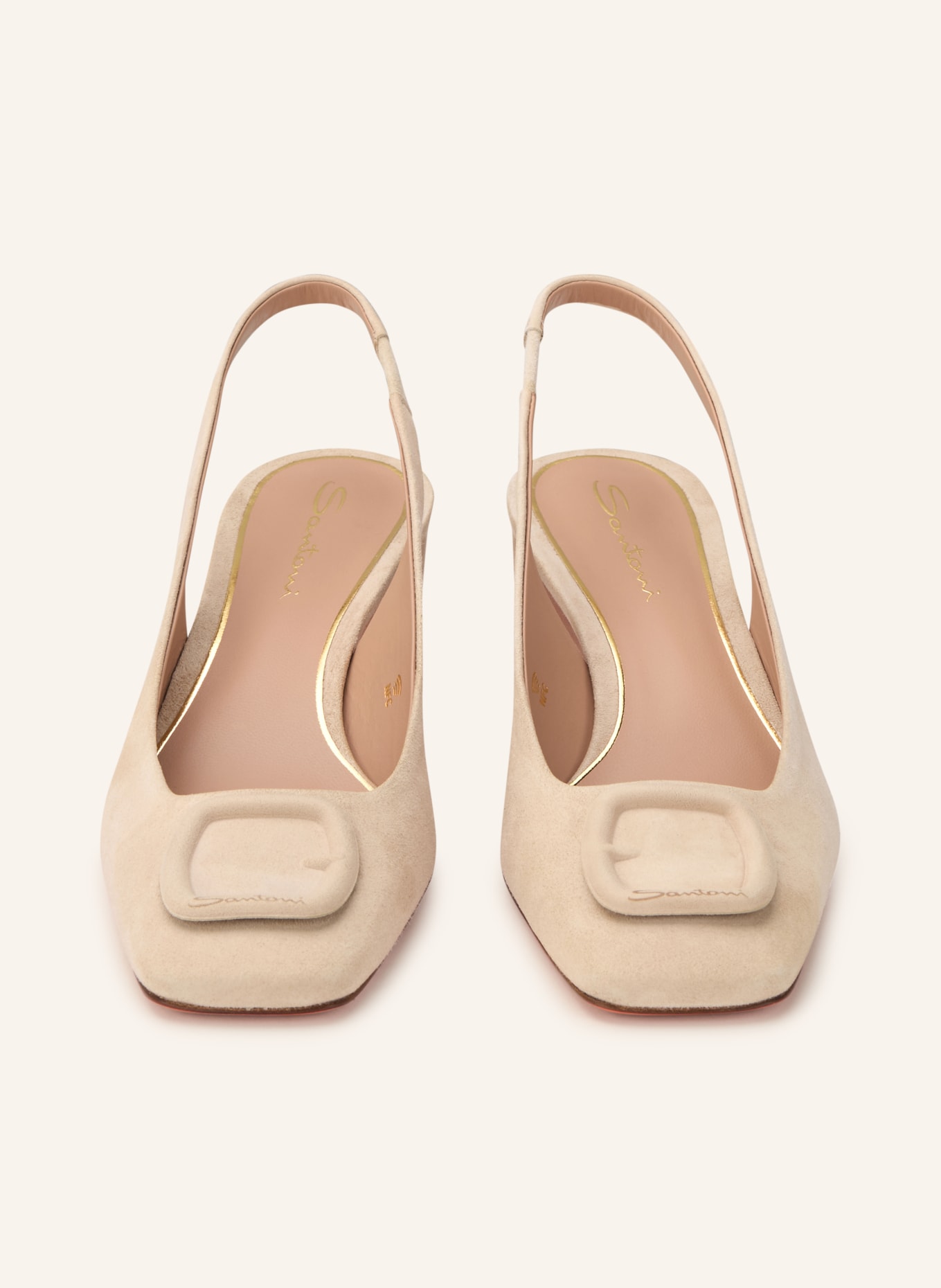 Santoni MARTA slingback pumps: BEIGE