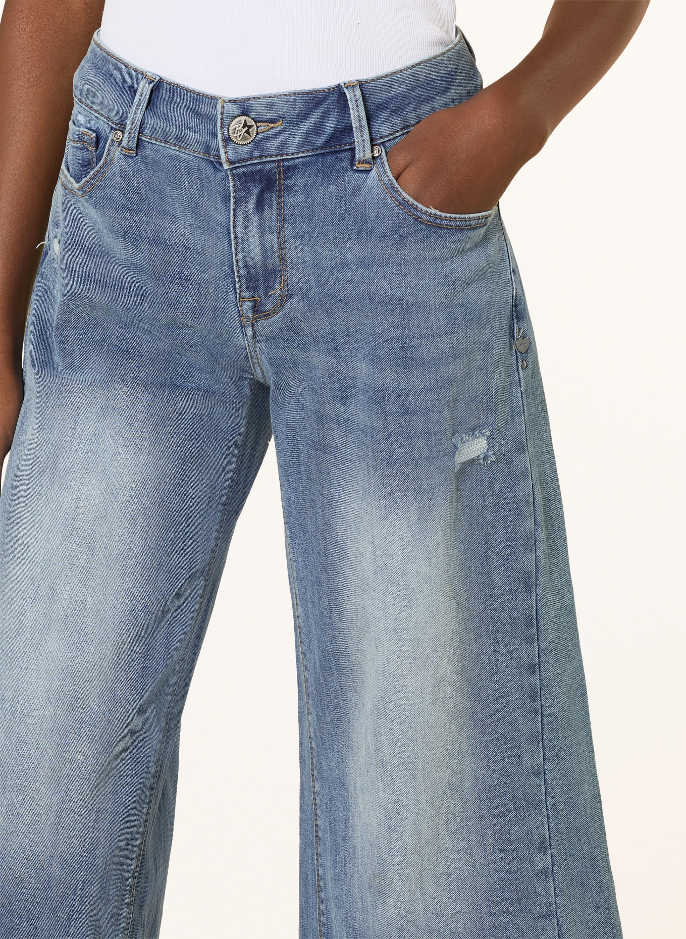 Buena Vista Jeans culottes ITALY PALAZZO: 6454 used stone