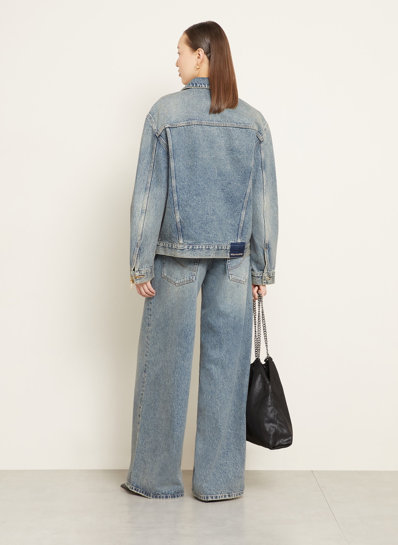STELLA McCARTNEY Wide Leg Jeans: 4152 MID BLUE