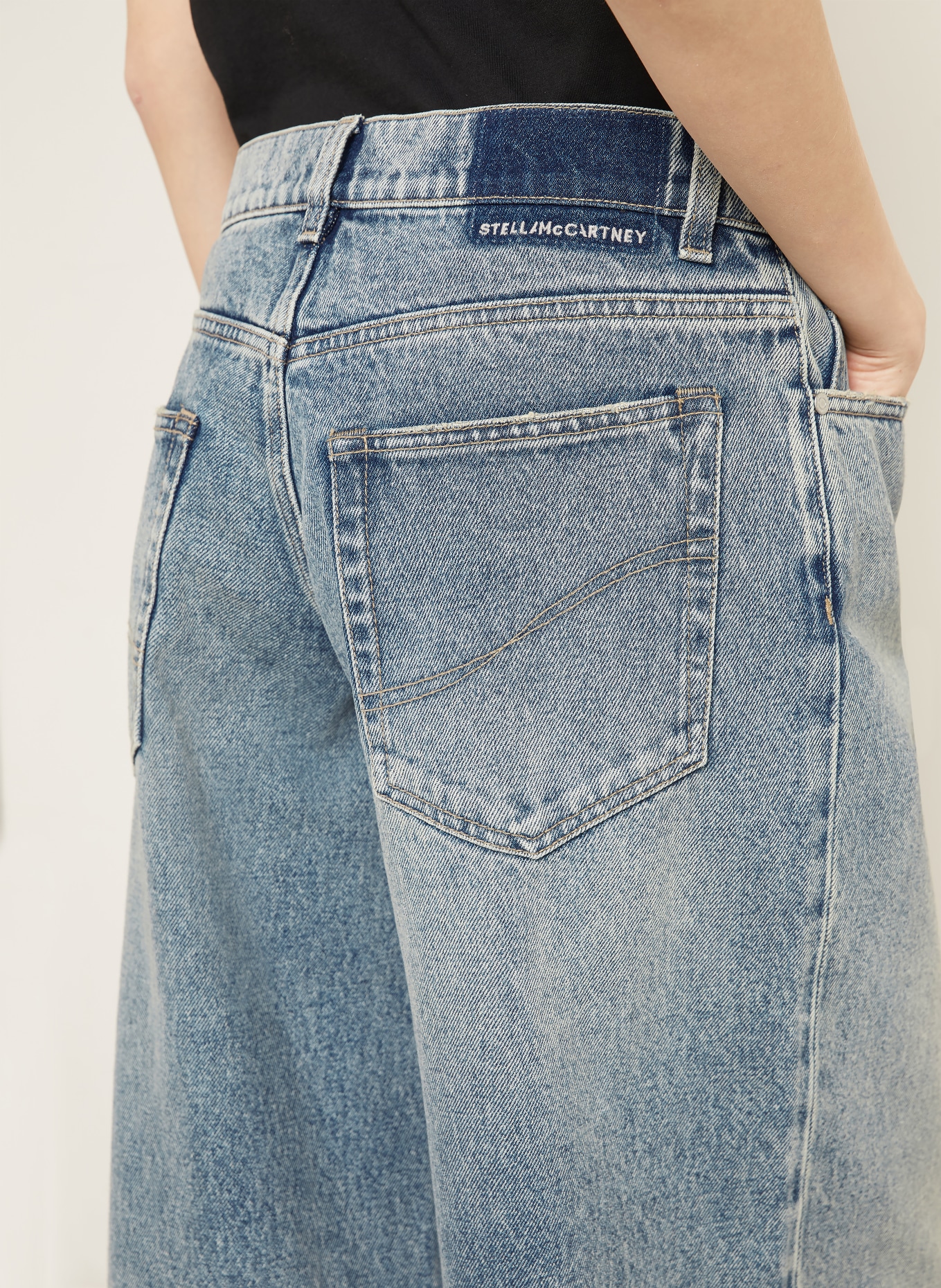 STELLA McCARTNEY Wide Leg Jeans: 4152 MID BLUE