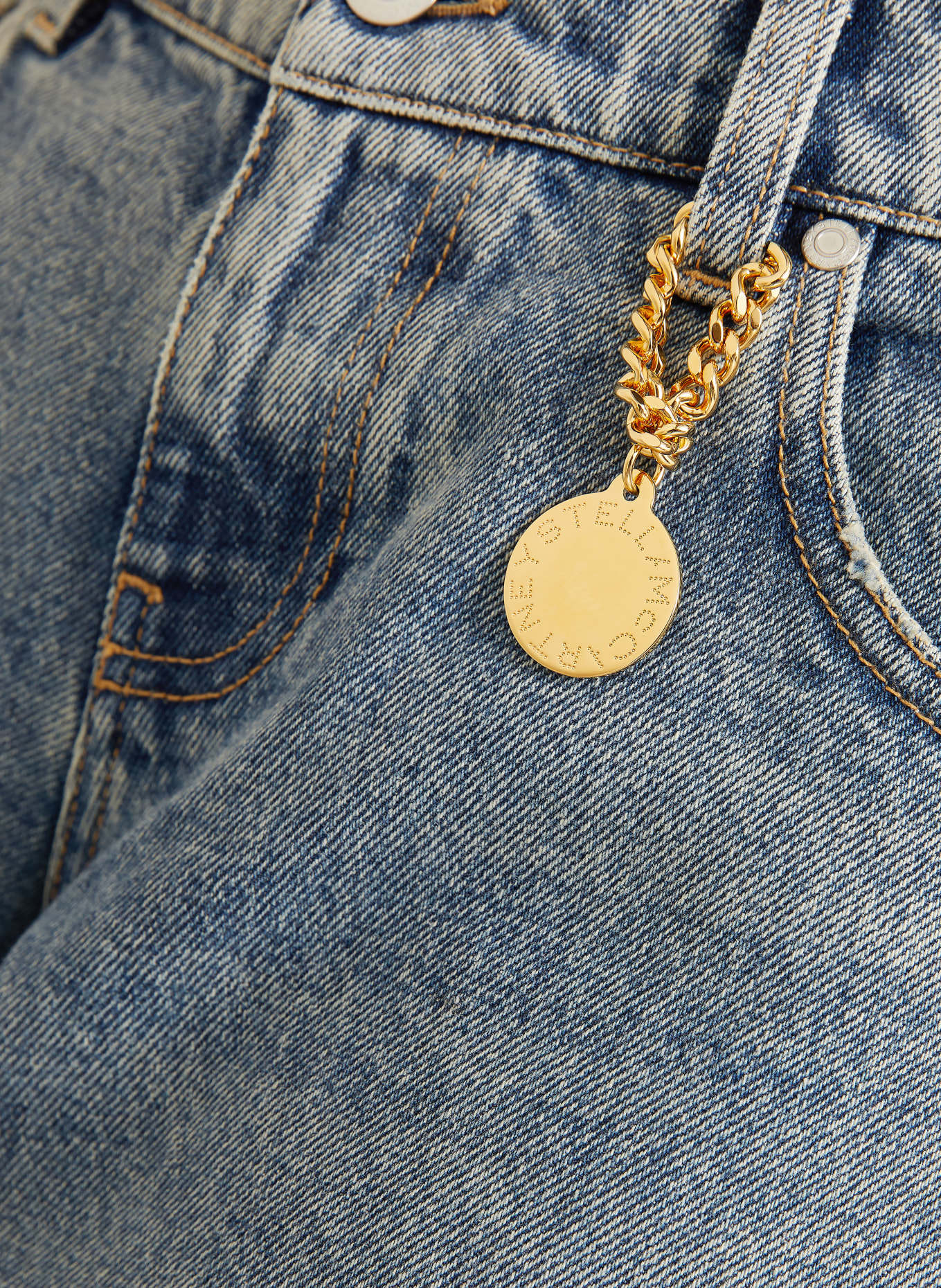 STELLA McCARTNEY Wide Leg Jeans: 4152 MID BLUE