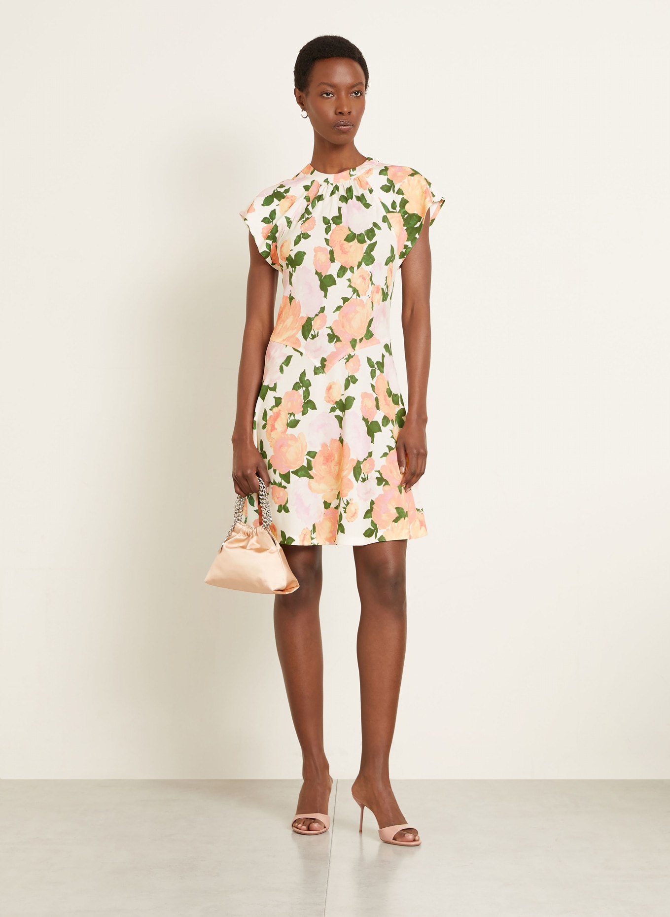 STELLA McCARTNEY dress: PINK / YELLOW / GREEN