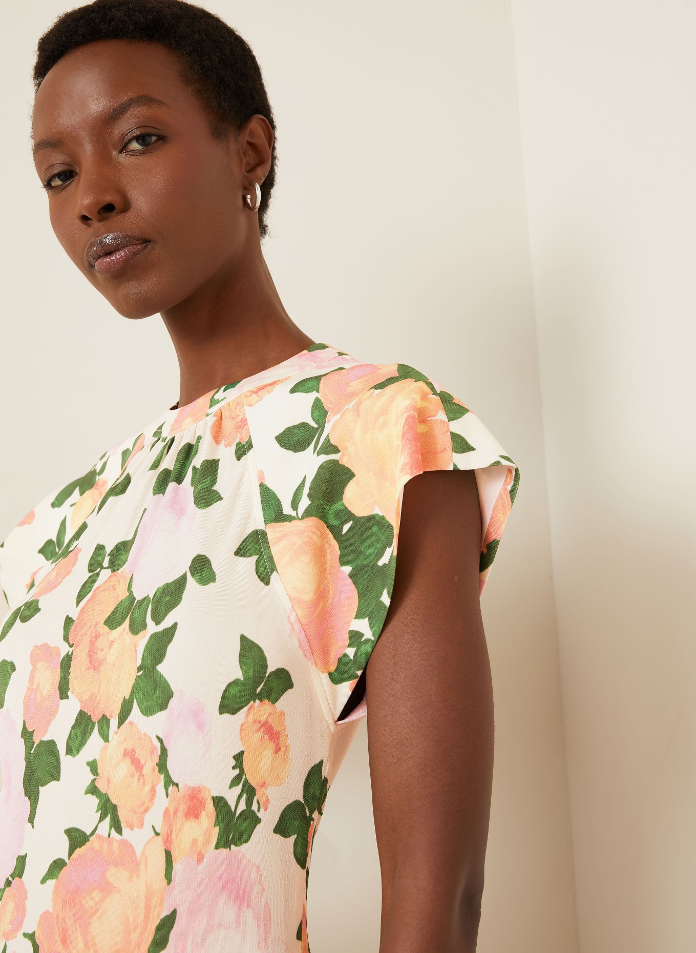 STELLA McCARTNEY dress: PINK / YELLOW / GREEN