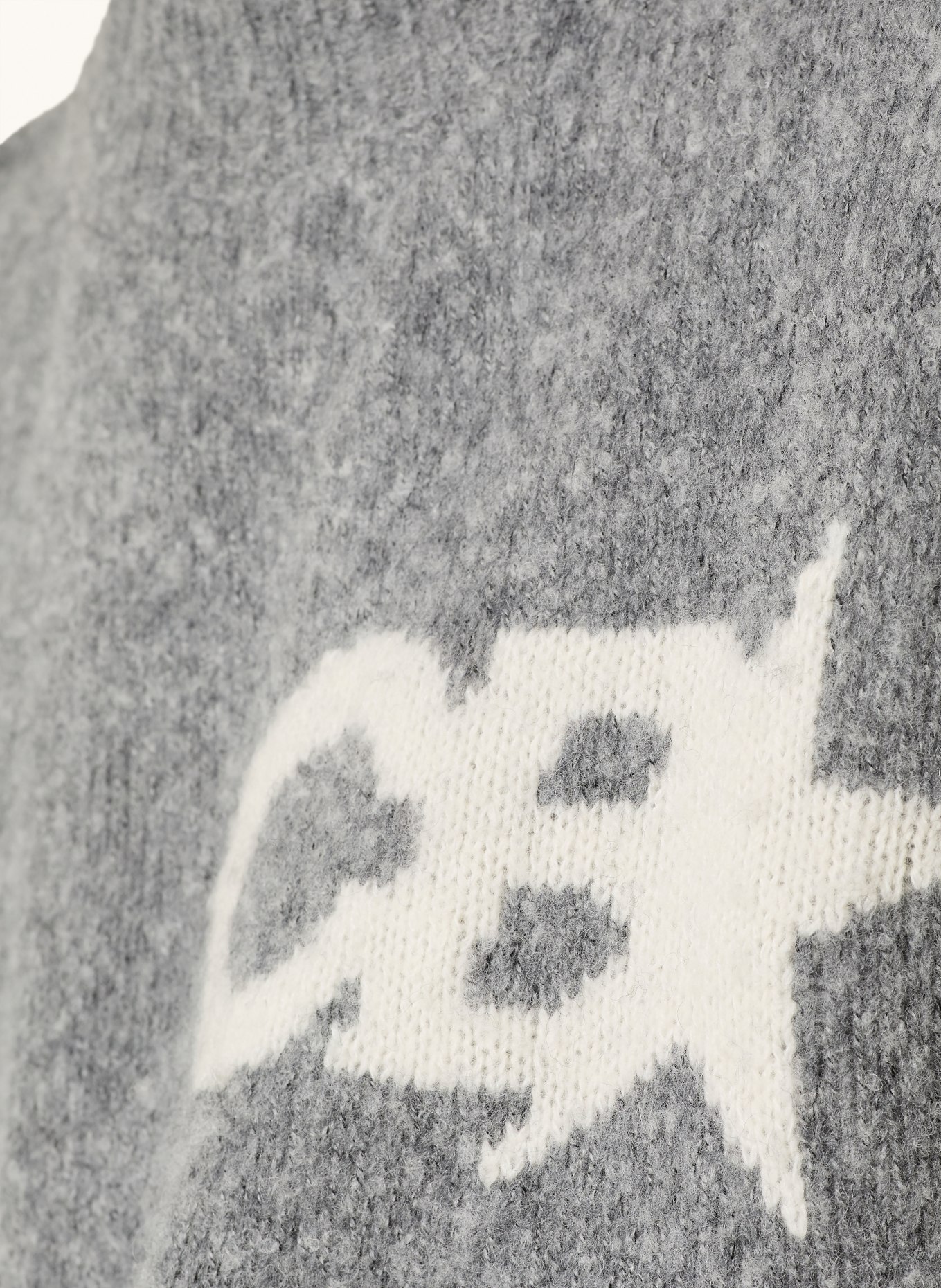 COLE BUXTON CB STAR sweater: GRAY / WHITE