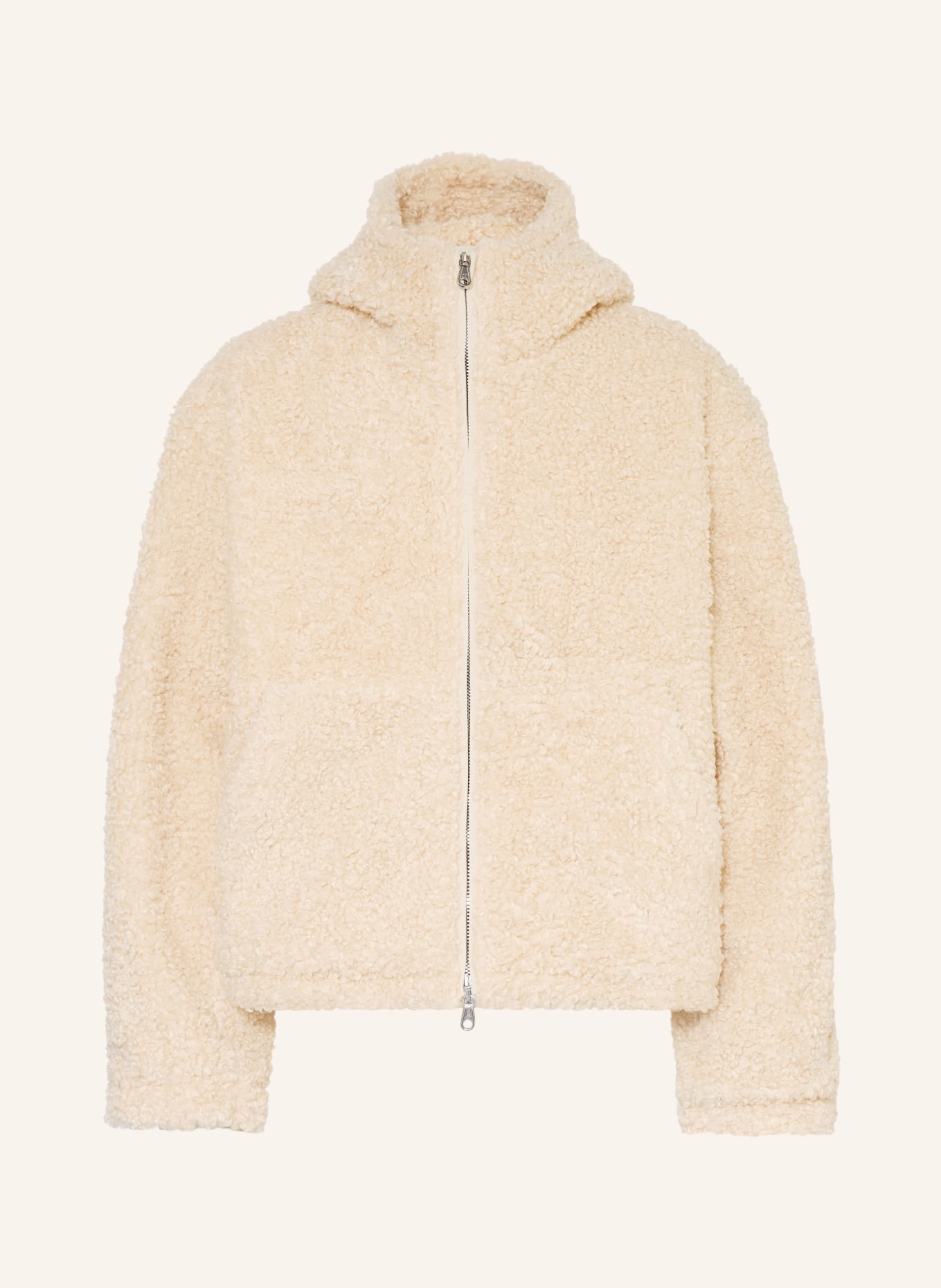 COLE BUXTON teddy fur jacket: CREAM