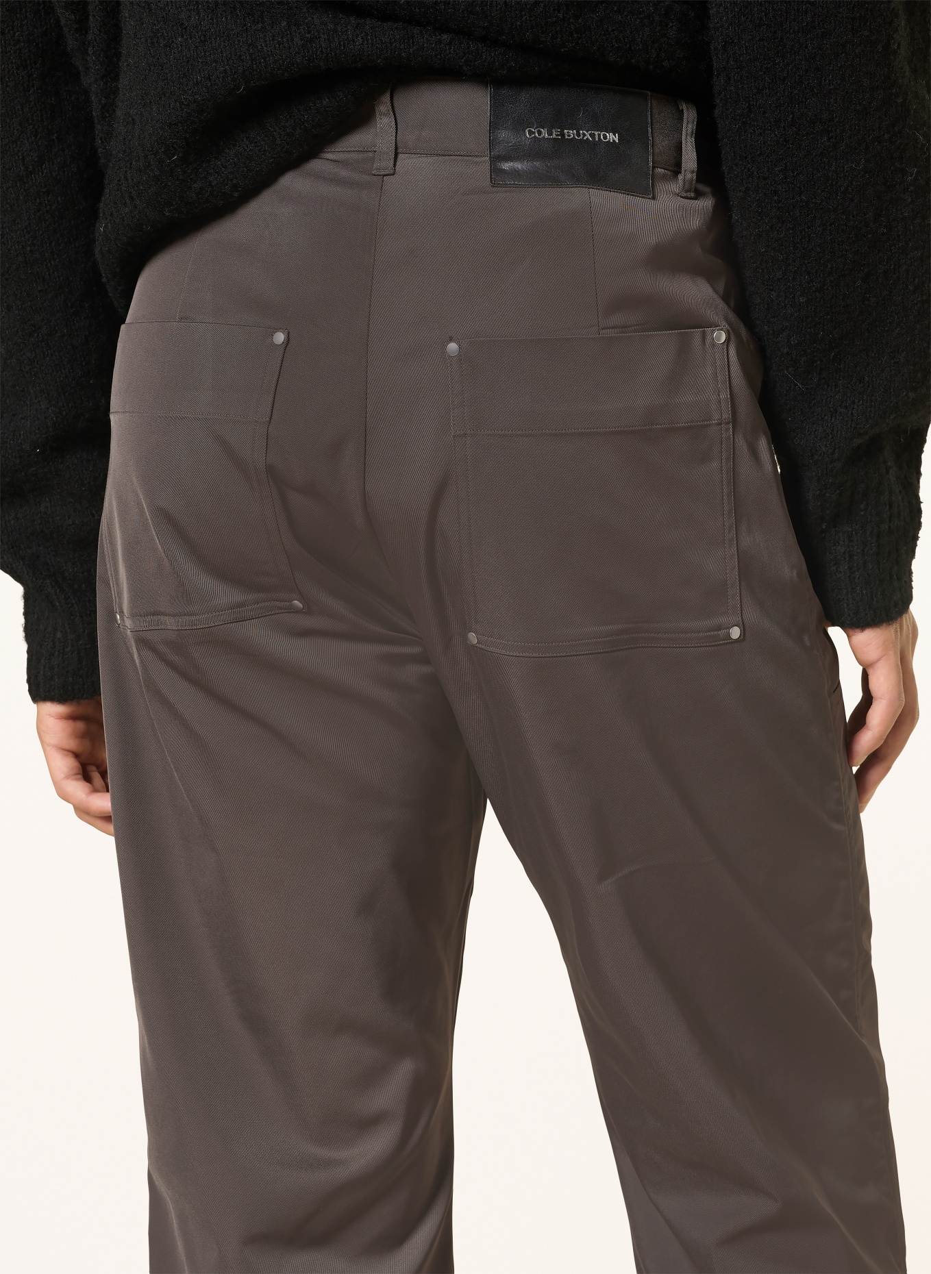 COLE BUXTON Regular fit pants: 300 BROWN