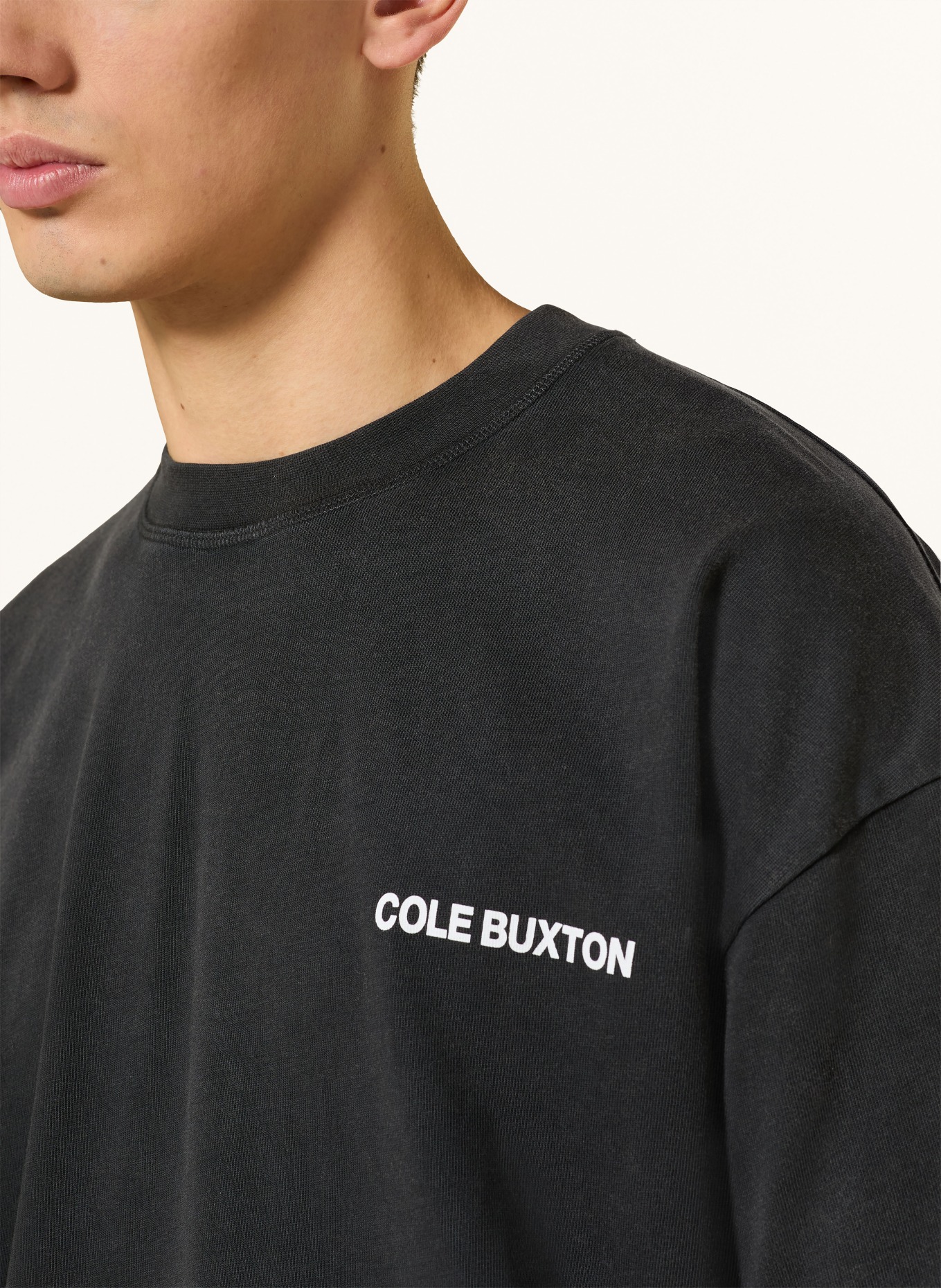 COLE BUXTON T-shirt: BLACK / WHITE
