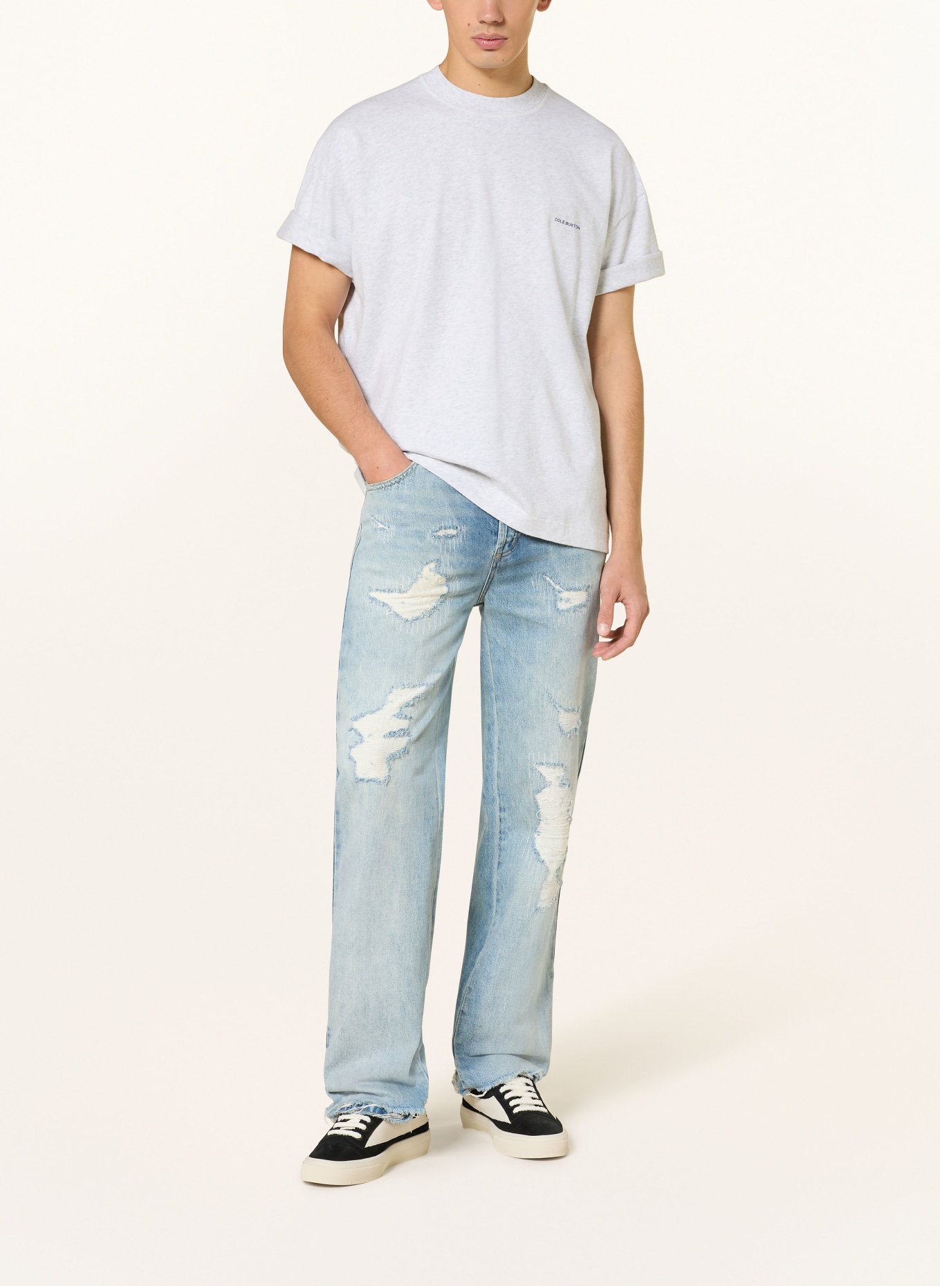 COLE BUXTON T-shirt: LIGHT GRAY