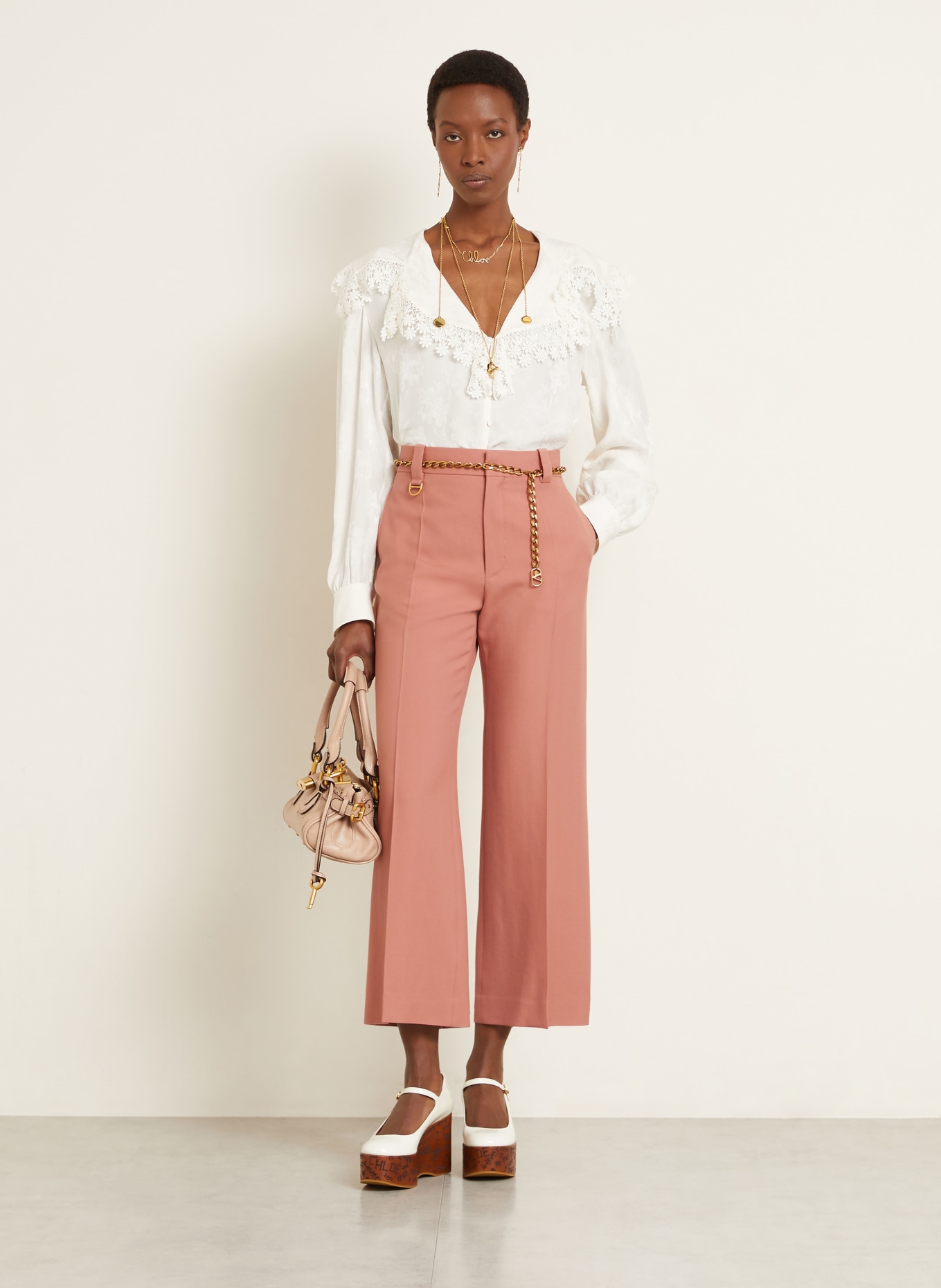 Chloé Marlene pants GABARDINE: SALMON