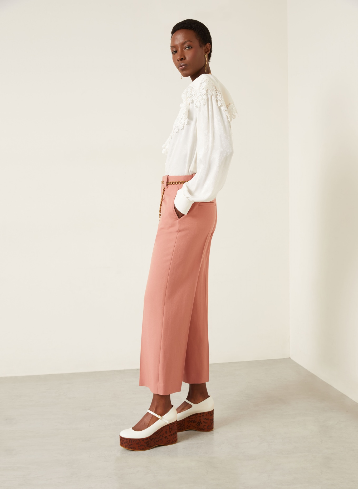 Chloé Marlene pants GABARDINE: SALMON