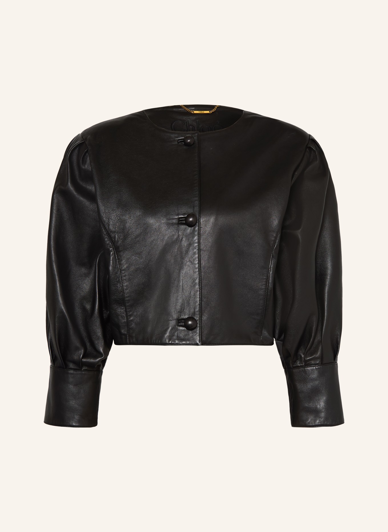 Chloé Lederjacke: SCHWARZ