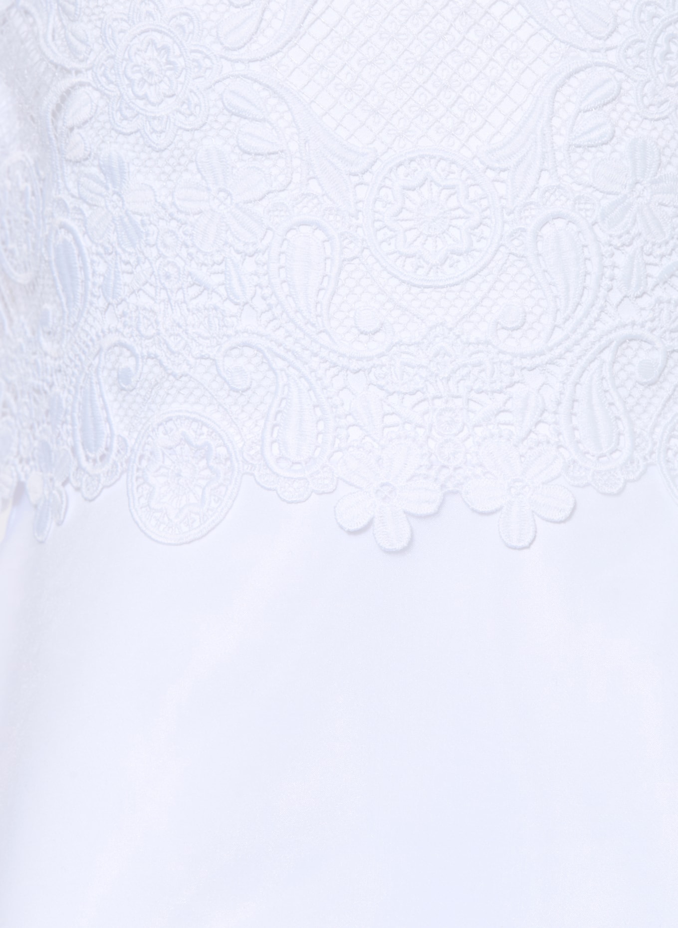 DANAMADE Šaty s krajkou: BÍLÁ