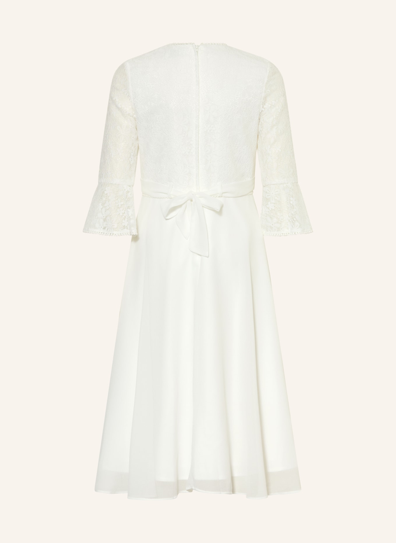 DANAMADE Sukienka koktajlowa z rękawami 3/4: BIAŁY