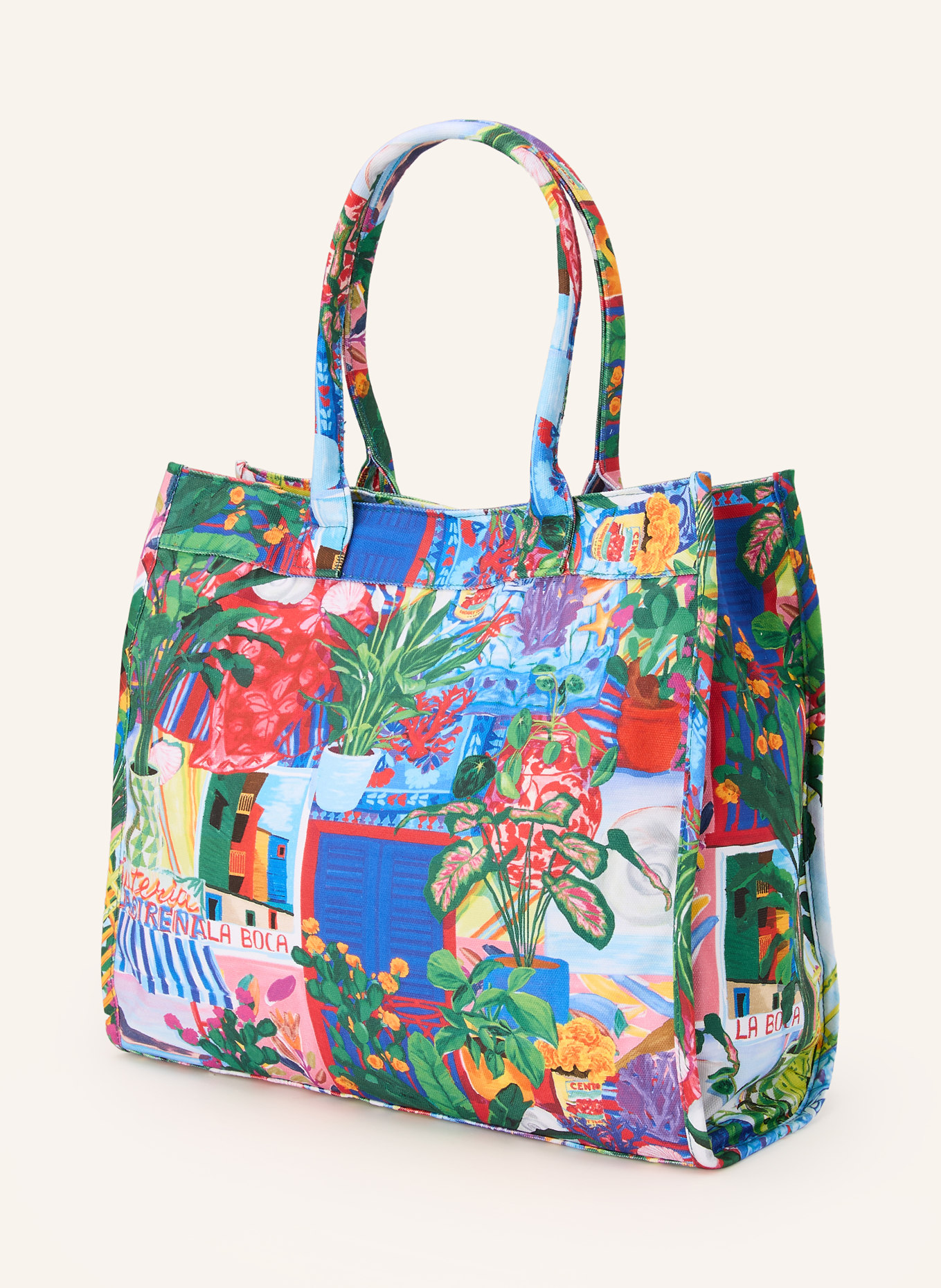 SEAFOLLY Strandtasche LA BOCA: BLAU / ROT / GRÜN