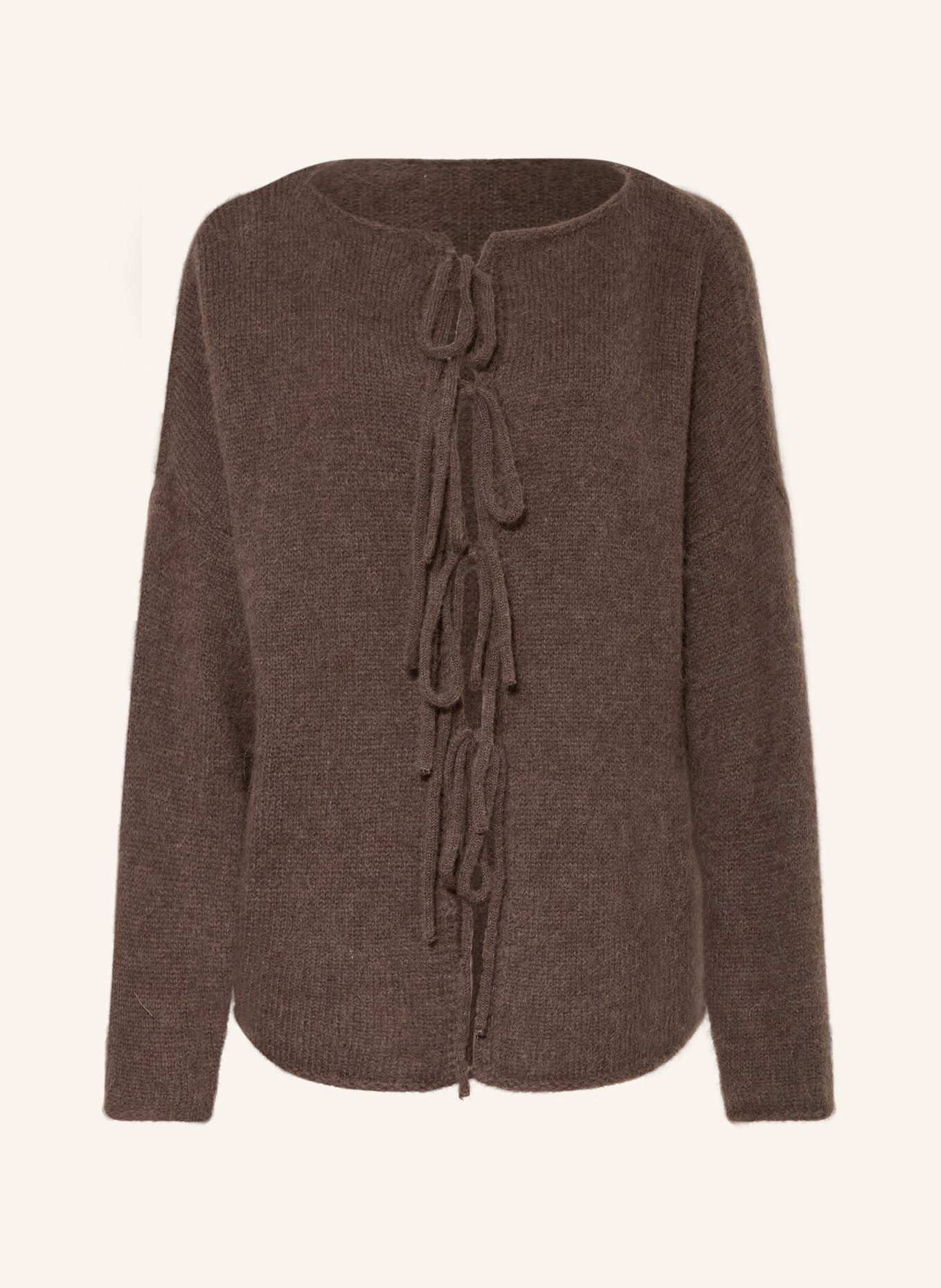 by Aylin Koenig Kardigan MANA z dodatkiem alpaki: BRĄZOWY