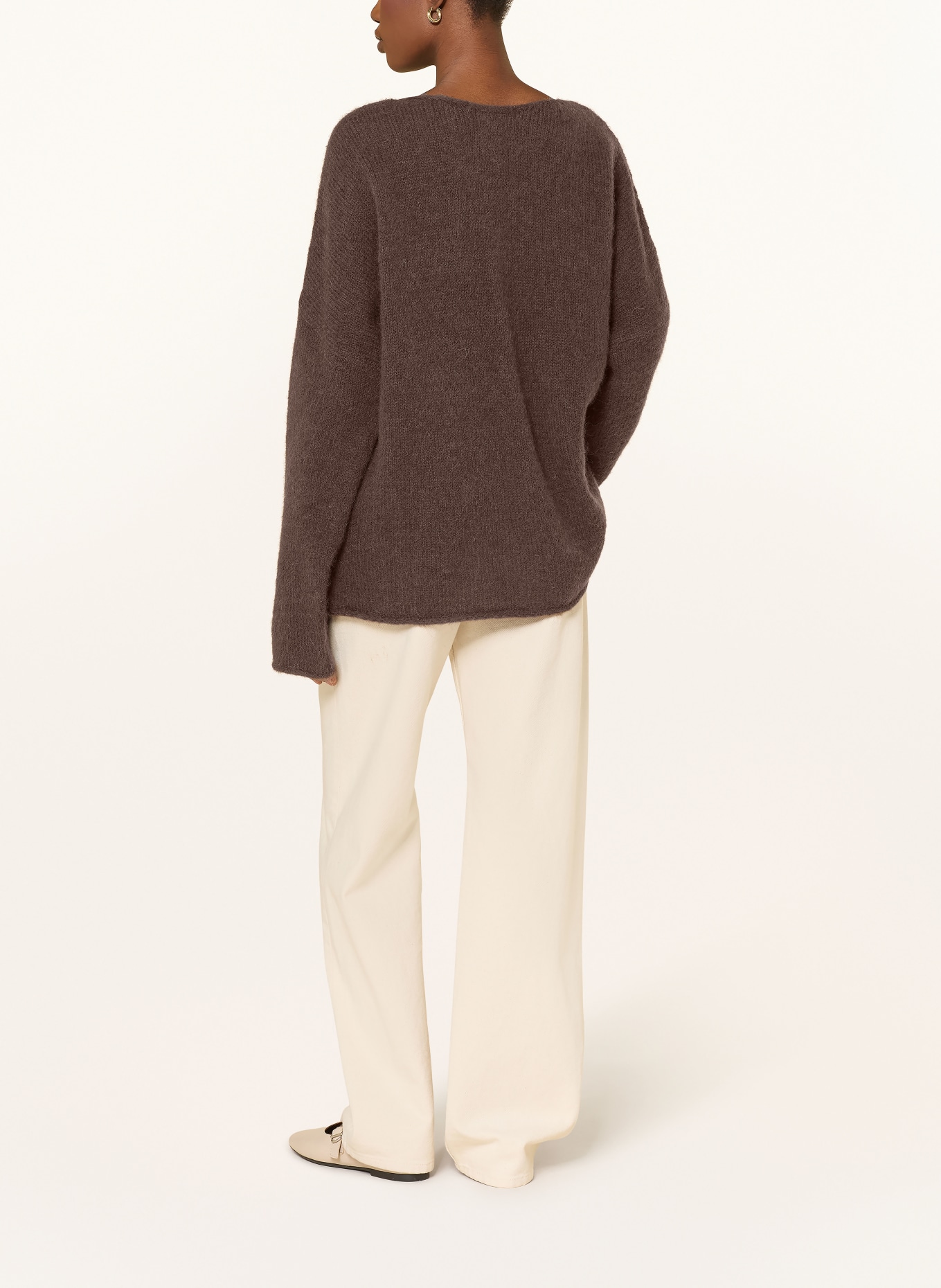 by Aylin Koenig Kardigan MANA z dodatkiem alpaki: BRĄZOWY