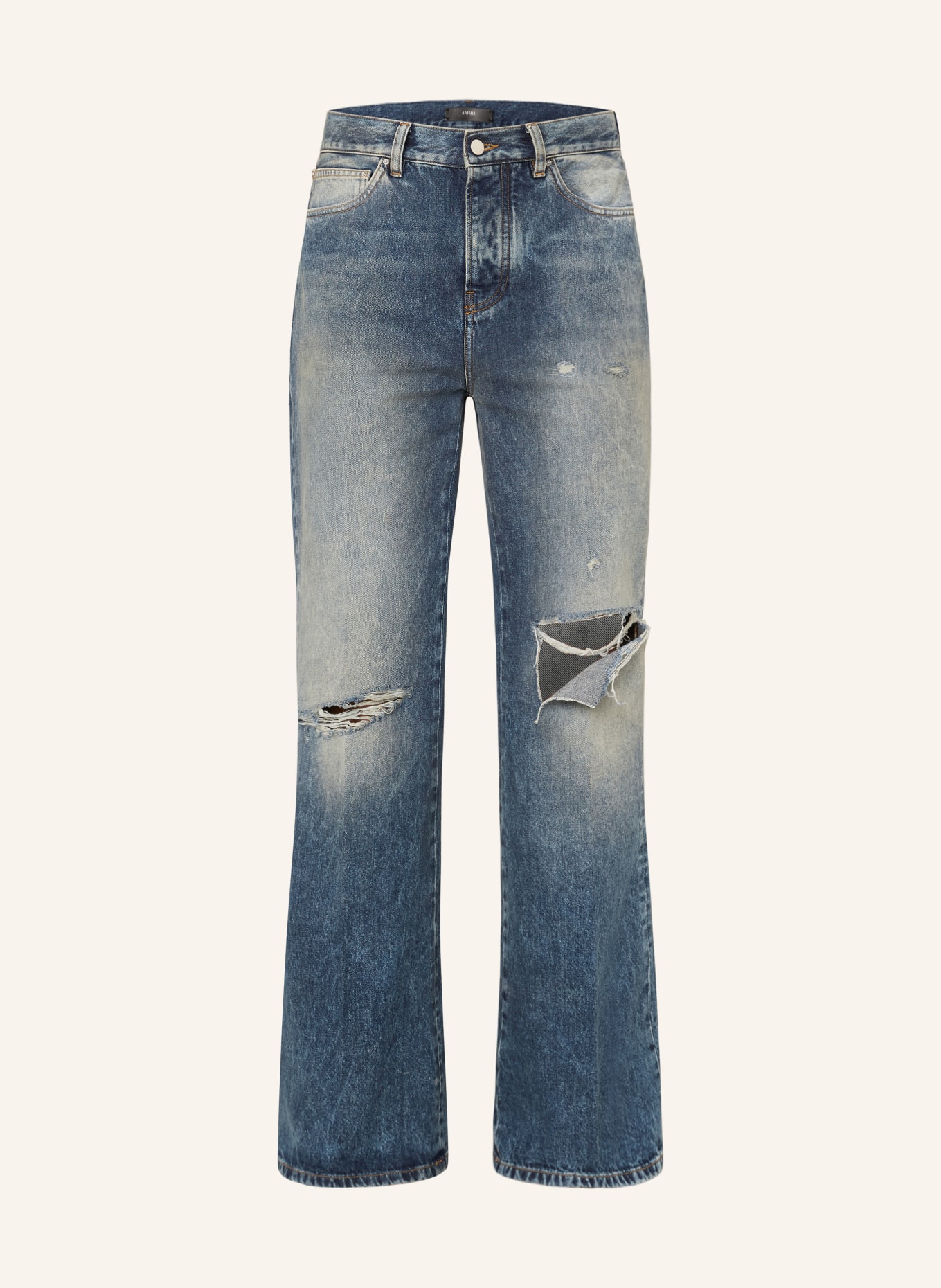AMIRI Destroyed jeans SLASHED Regular Fit: 597 Denim Lapis