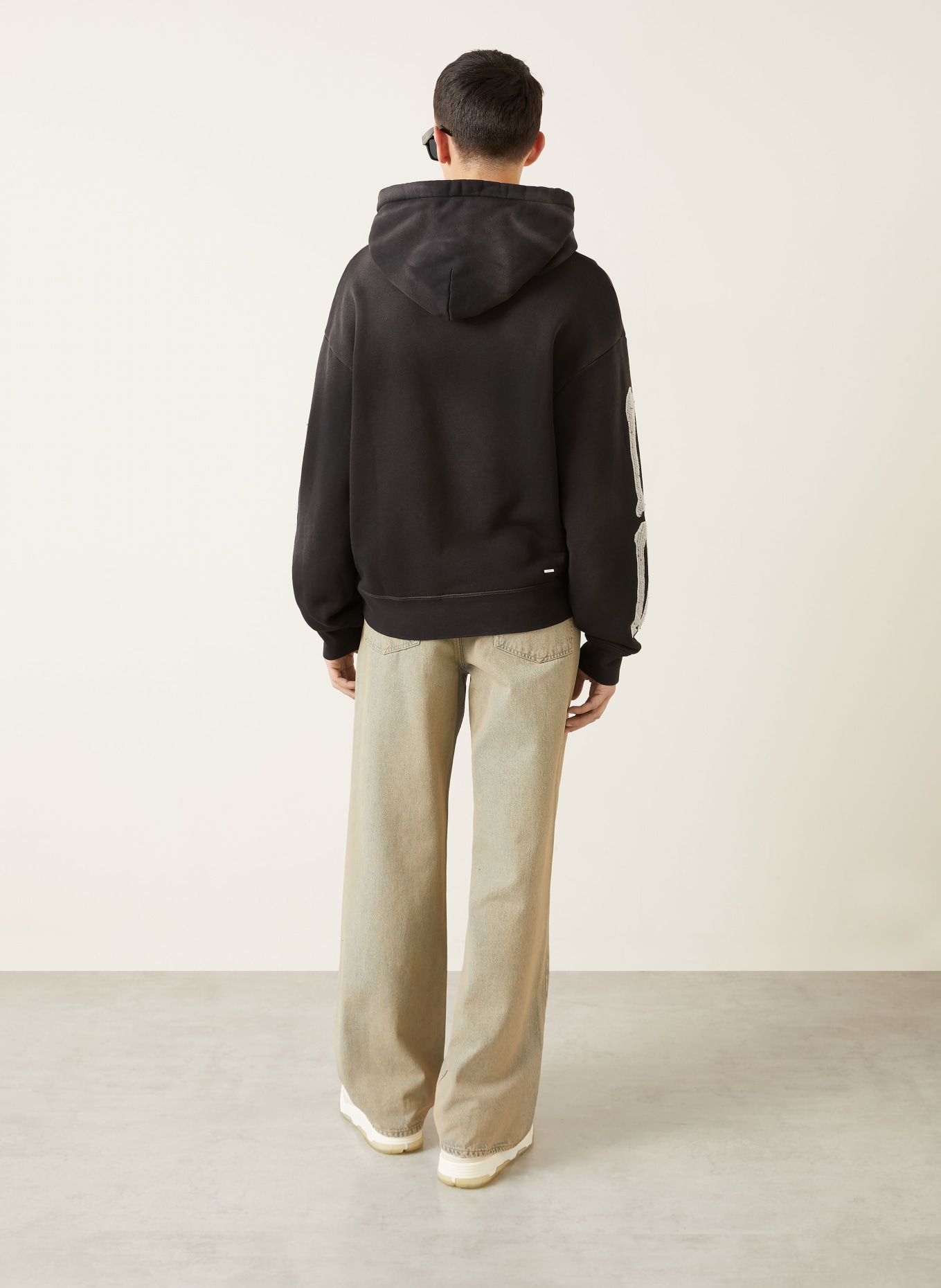 AMIRI Oversized hoodie BONES: BLACK