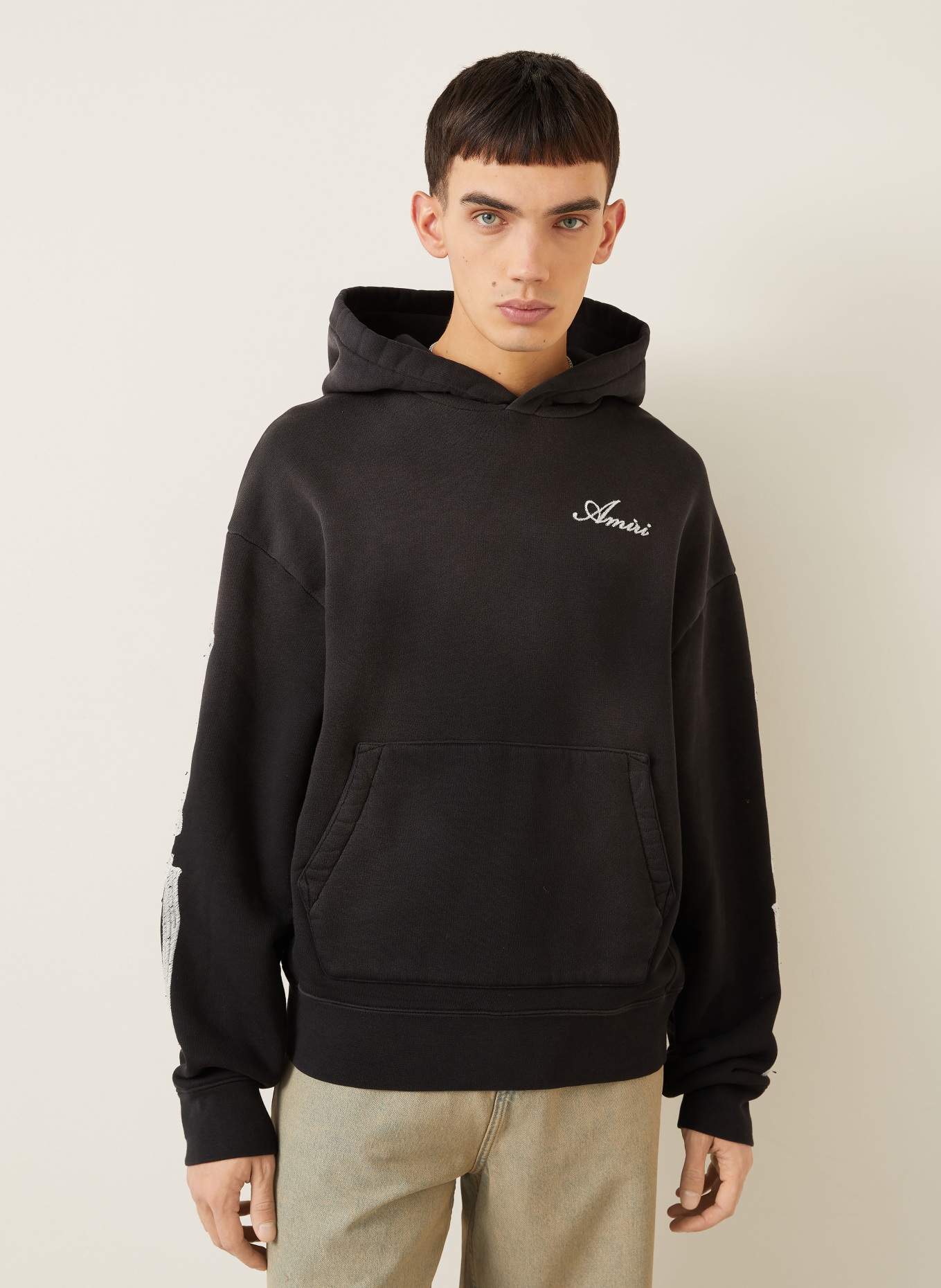 AMIRI Oversized hoodie BONES: BLACK