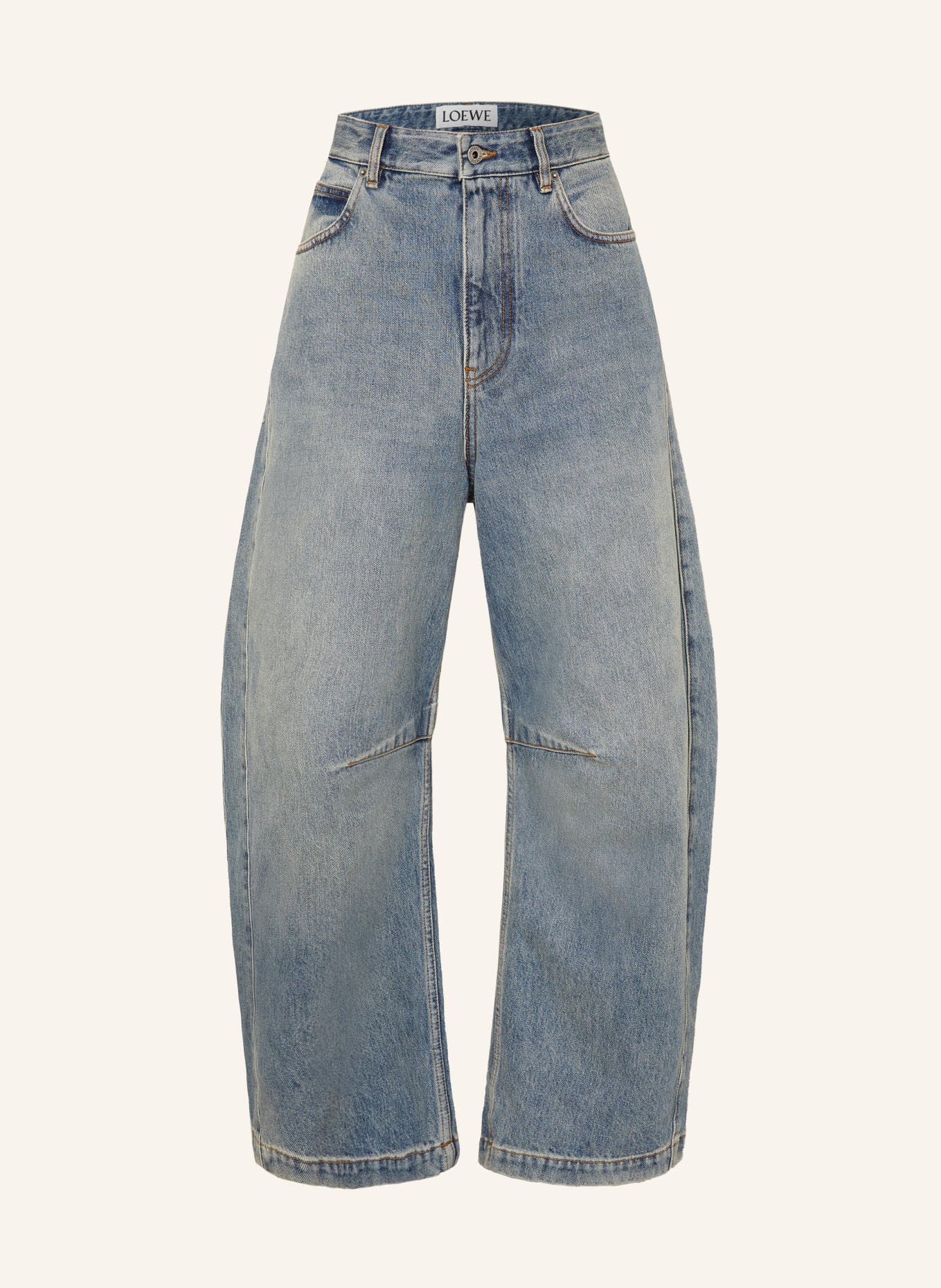 LOEWE Barrel Jeans: 6395 WASHED DENIM