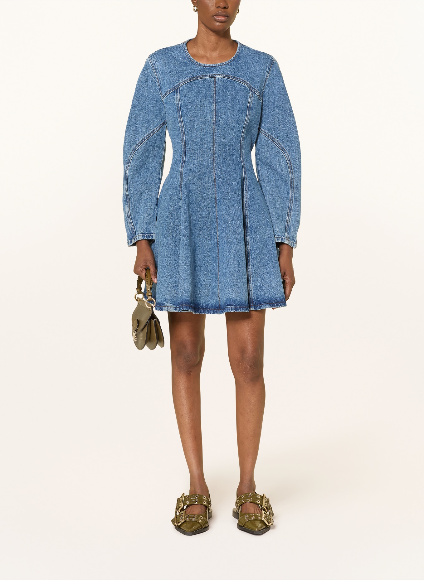 BAUM UND PFERDGARTEN ANEY denim dress: BLUE