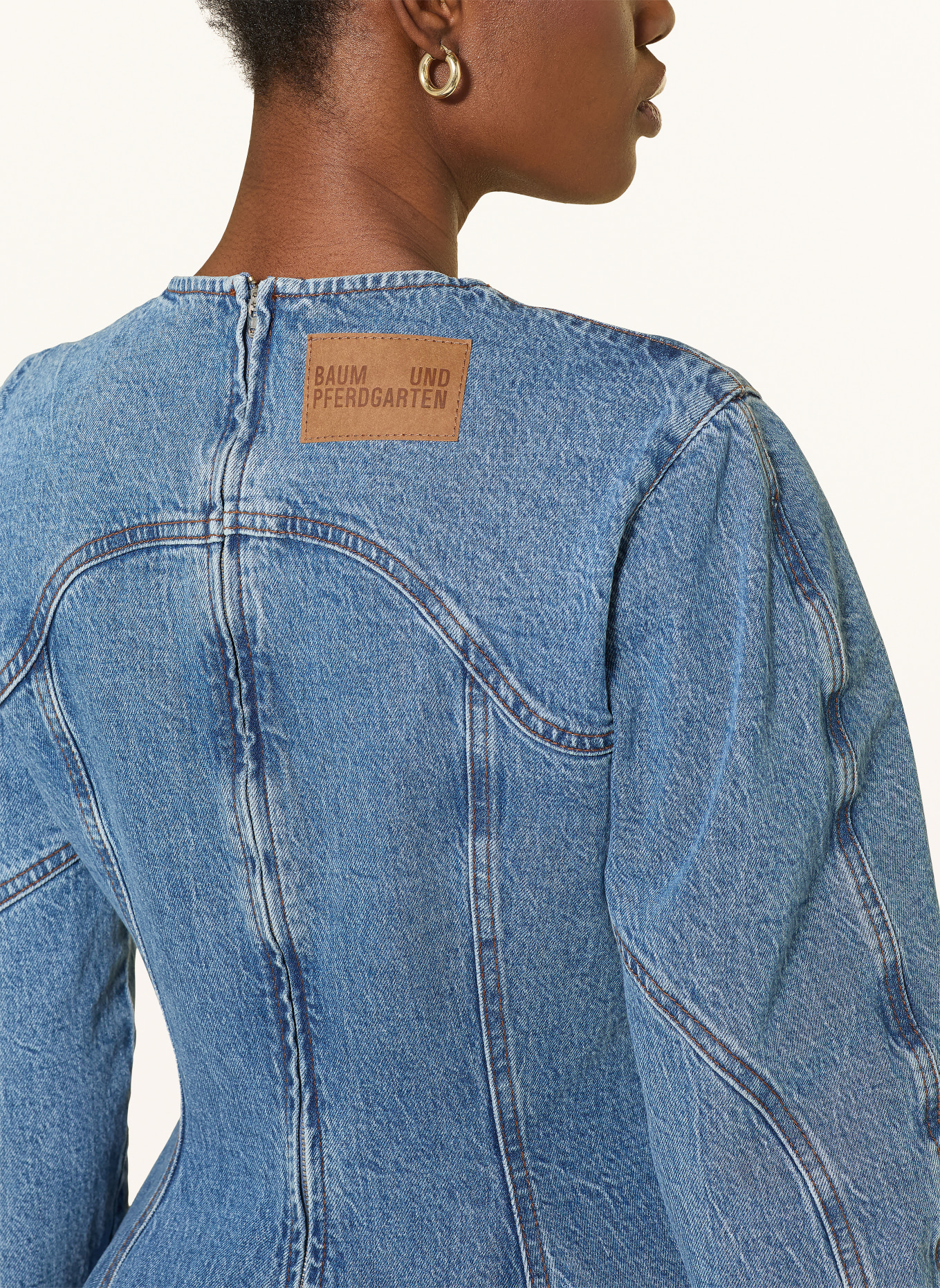 BAUM UND PFERDGARTEN ANEY denim dress: BLUE