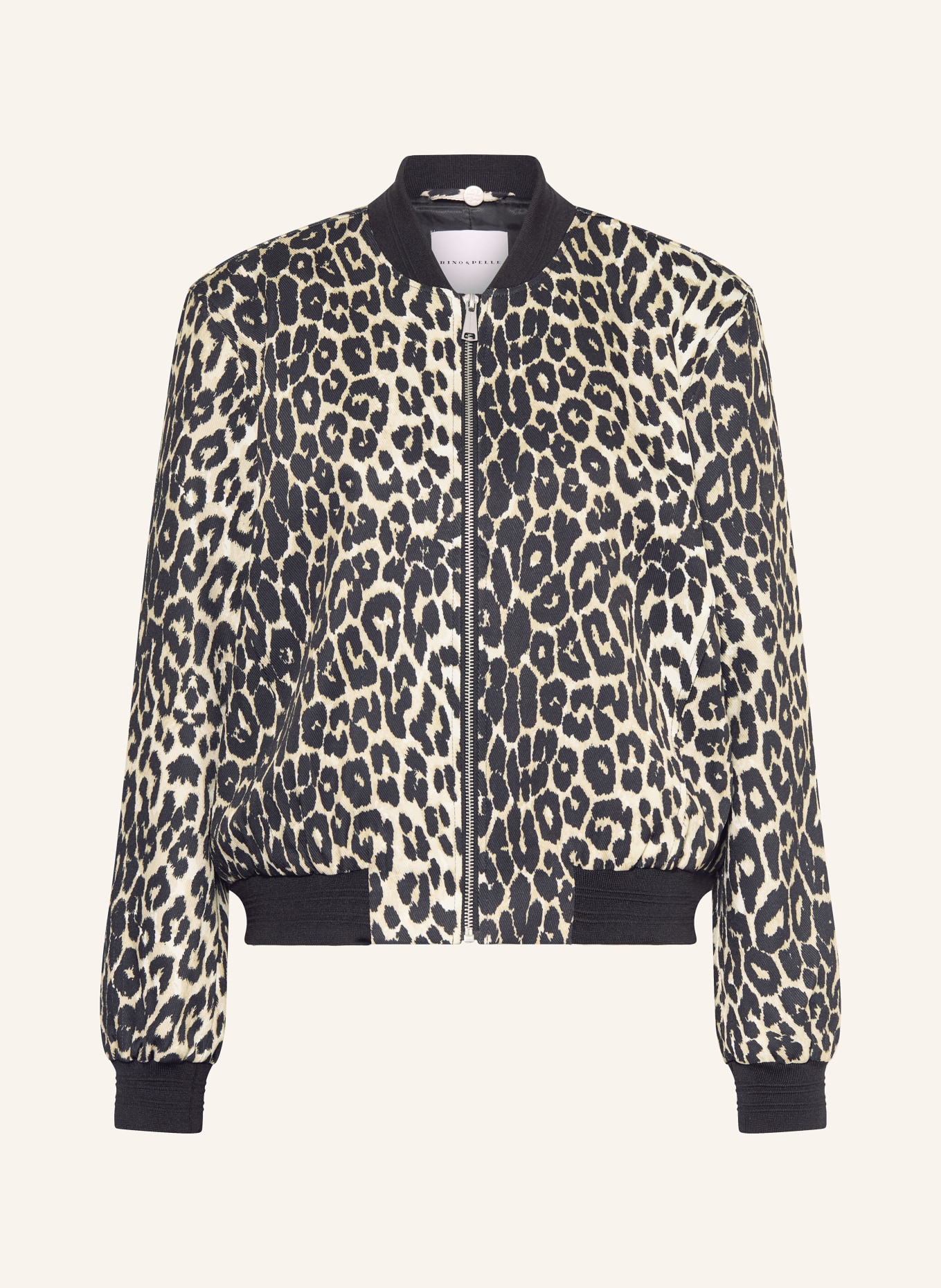 RINO & PELLE Blouson BANNER: SCHWARZ / HELLBRAUN