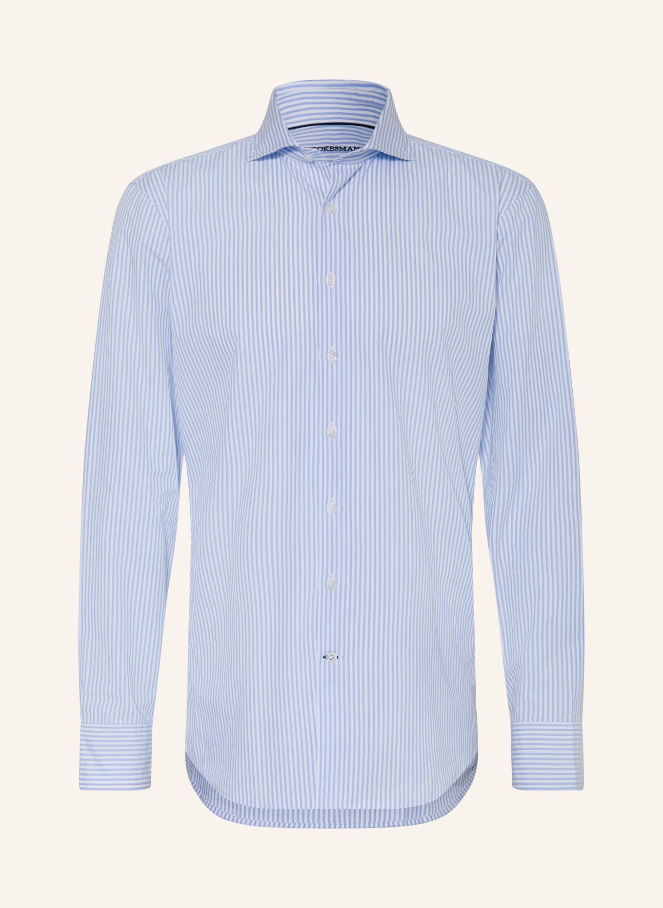 STROKESMAN'S Extra slim fit shirt: LIGHT BLUE / WHITE
