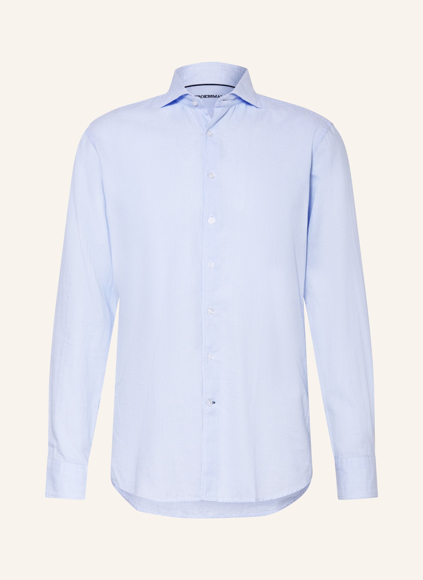 STROKESMAN'S Slim fit shirt: LIGHT BLUE / WHITE