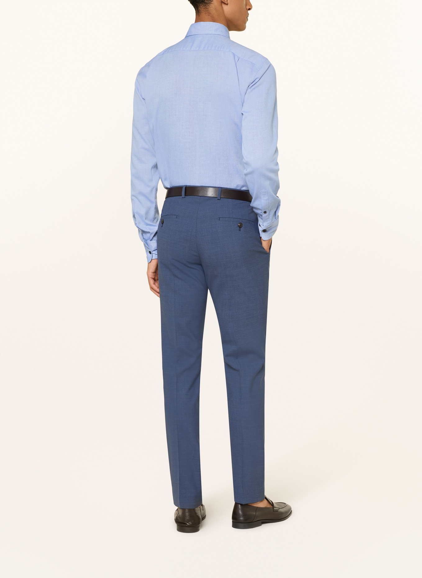 STROKESMAN'S Košile Slim Fit: TMAVĚ MODRÁ