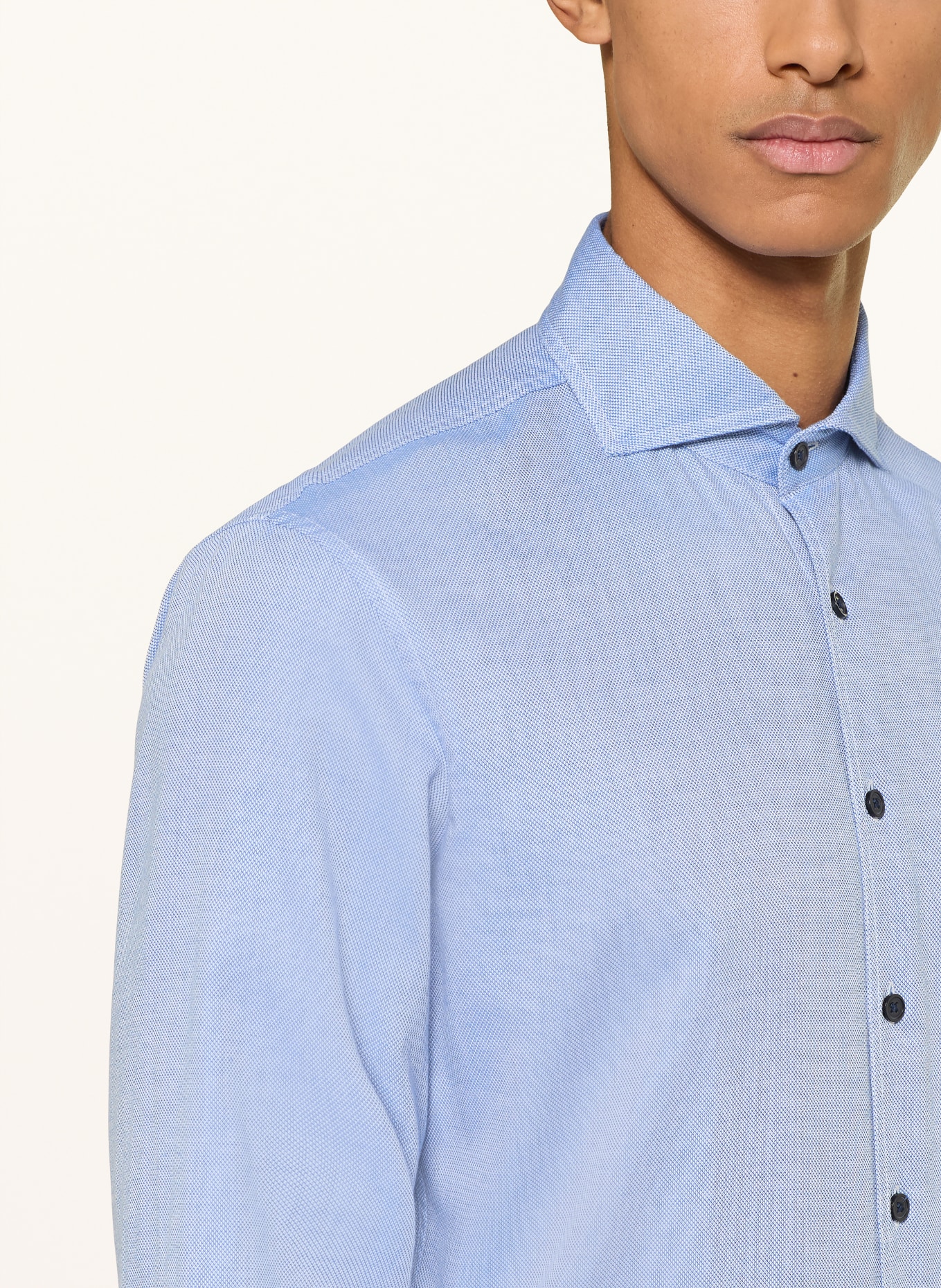 STROKESMAN'S Košile Slim Fit: TMAVĚ MODRÁ