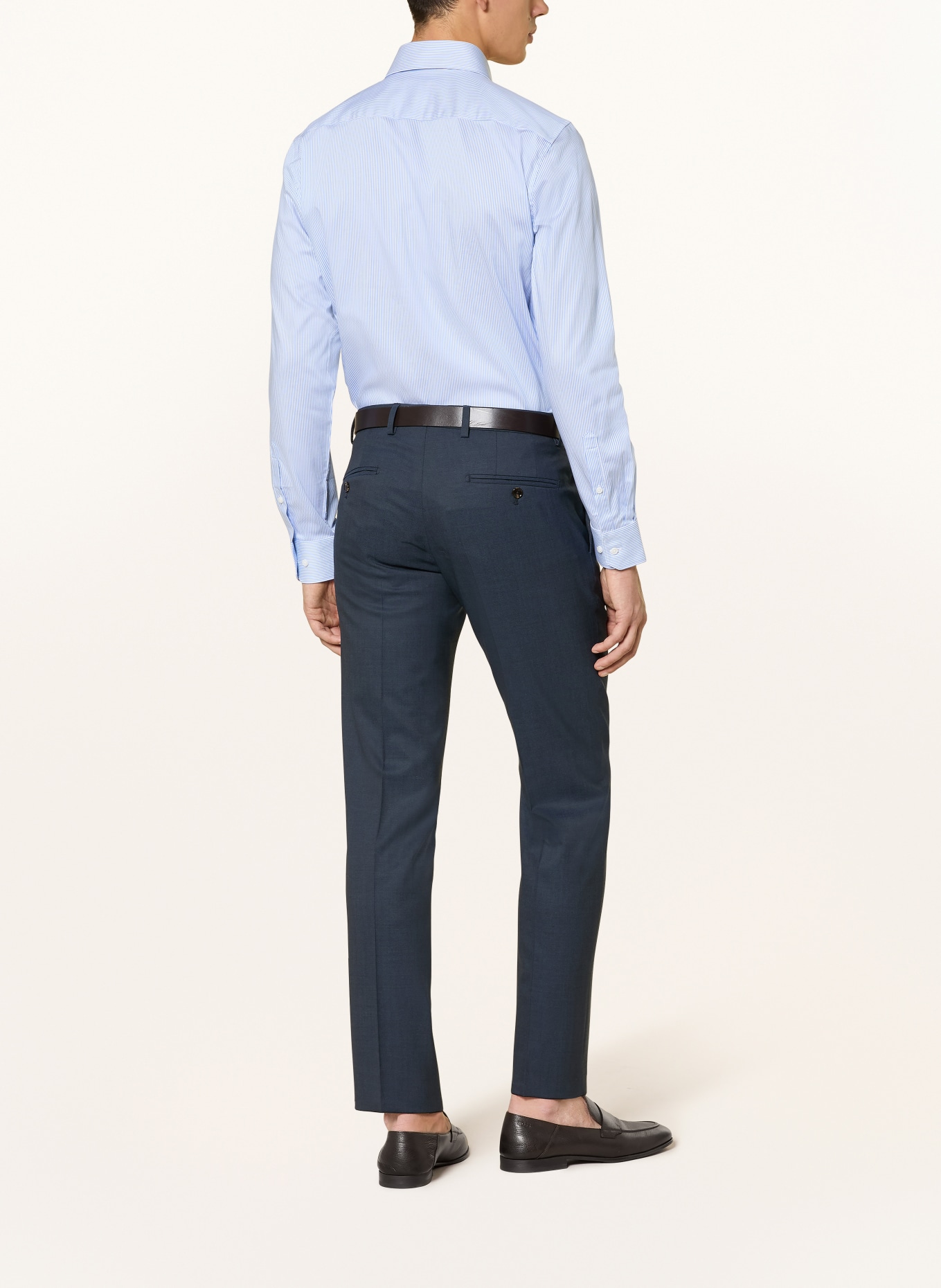 PAUL Koszula o kroju dopasowanym: JASNONIEBIESKI / BIAŁY