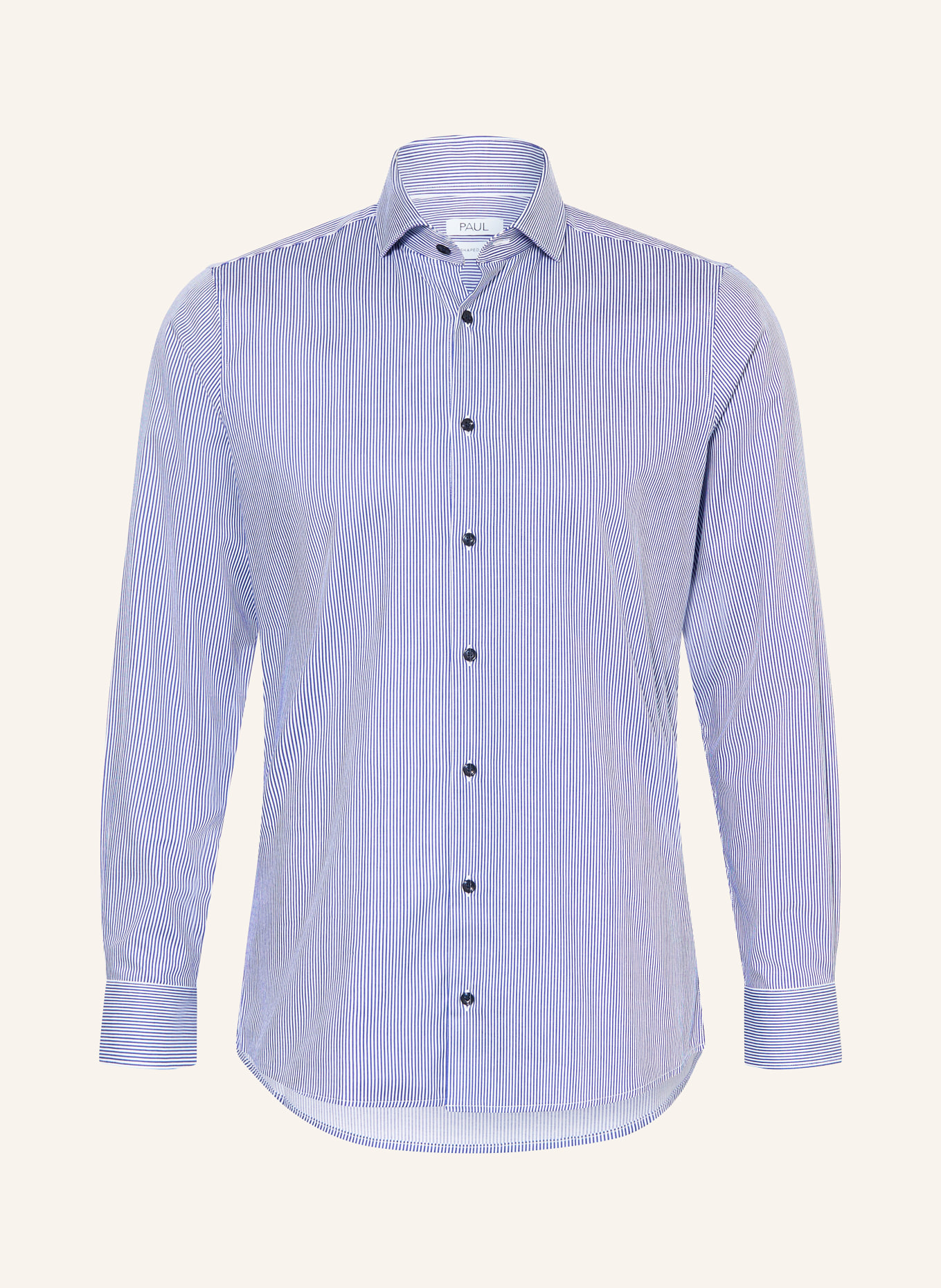 PAUL Košile Shaped Fit: TMAVĚ MODRÁ / BÍLÁ