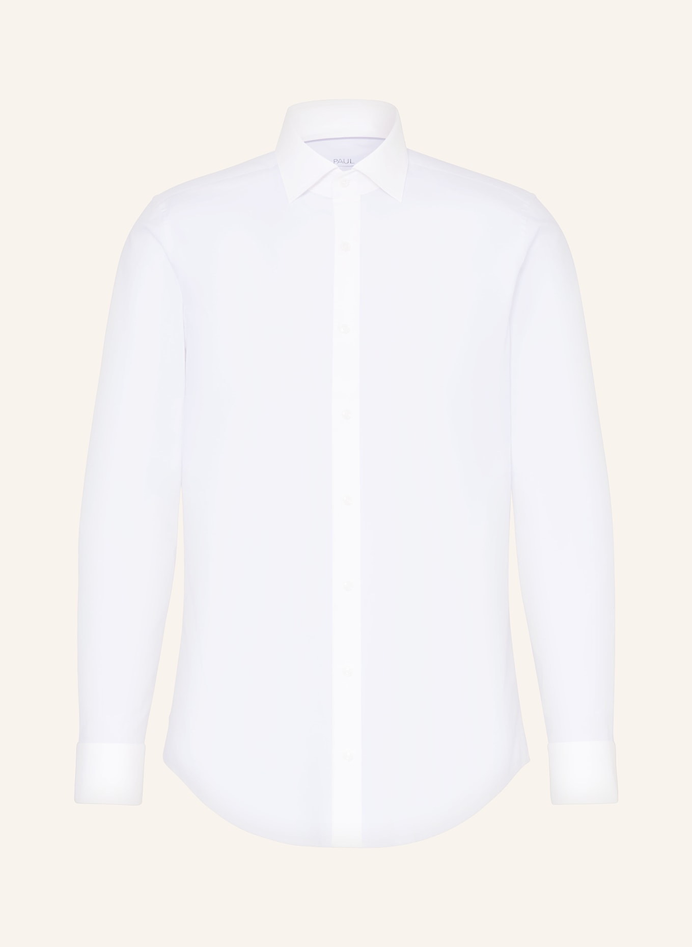 PAUL Shaped Fit Shirt: WHITE