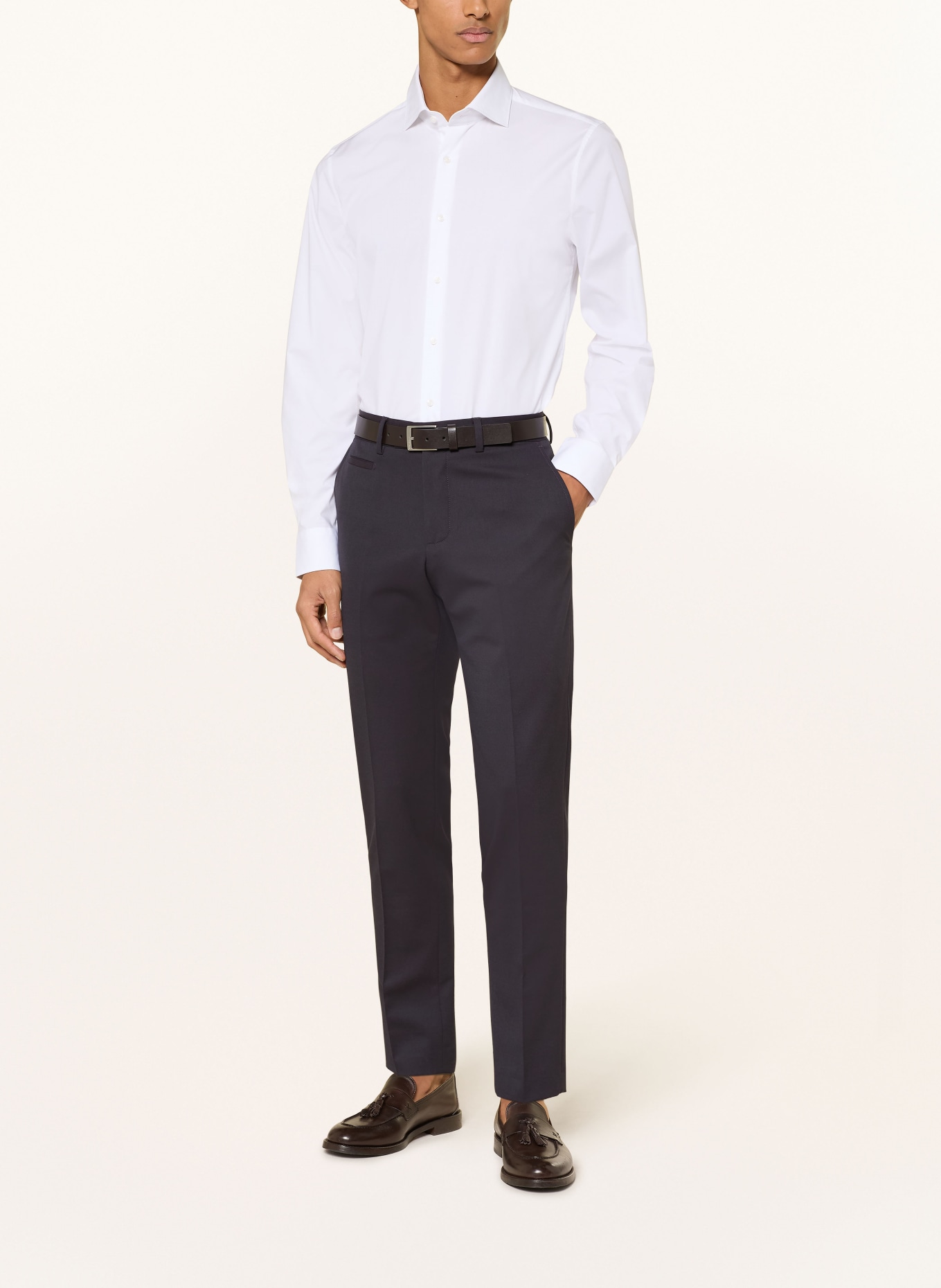 PAUL Shaped Fit Shirt: WHITE