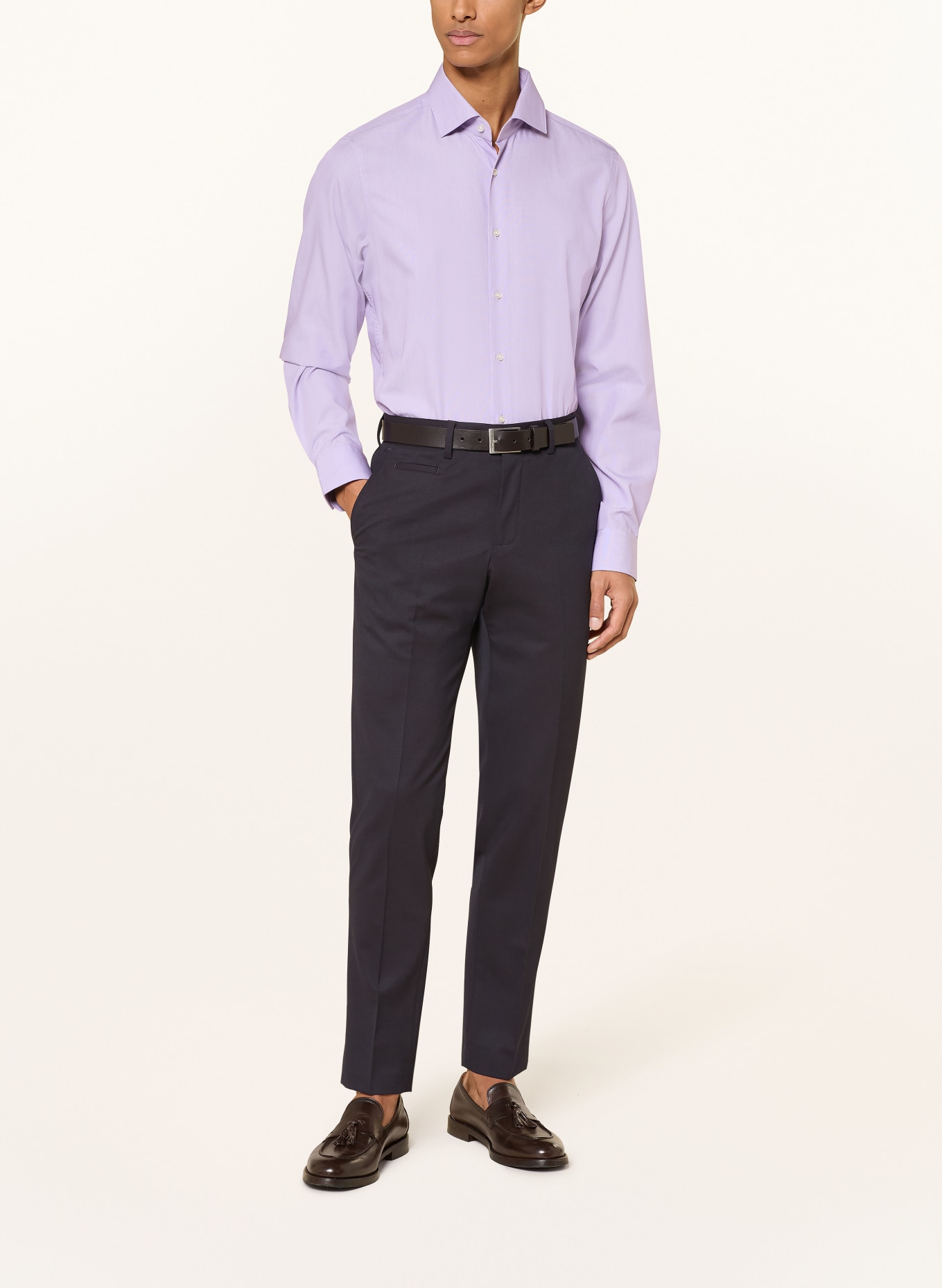 PAUL Shaped Fit Shirt: LIGHT PURPLE