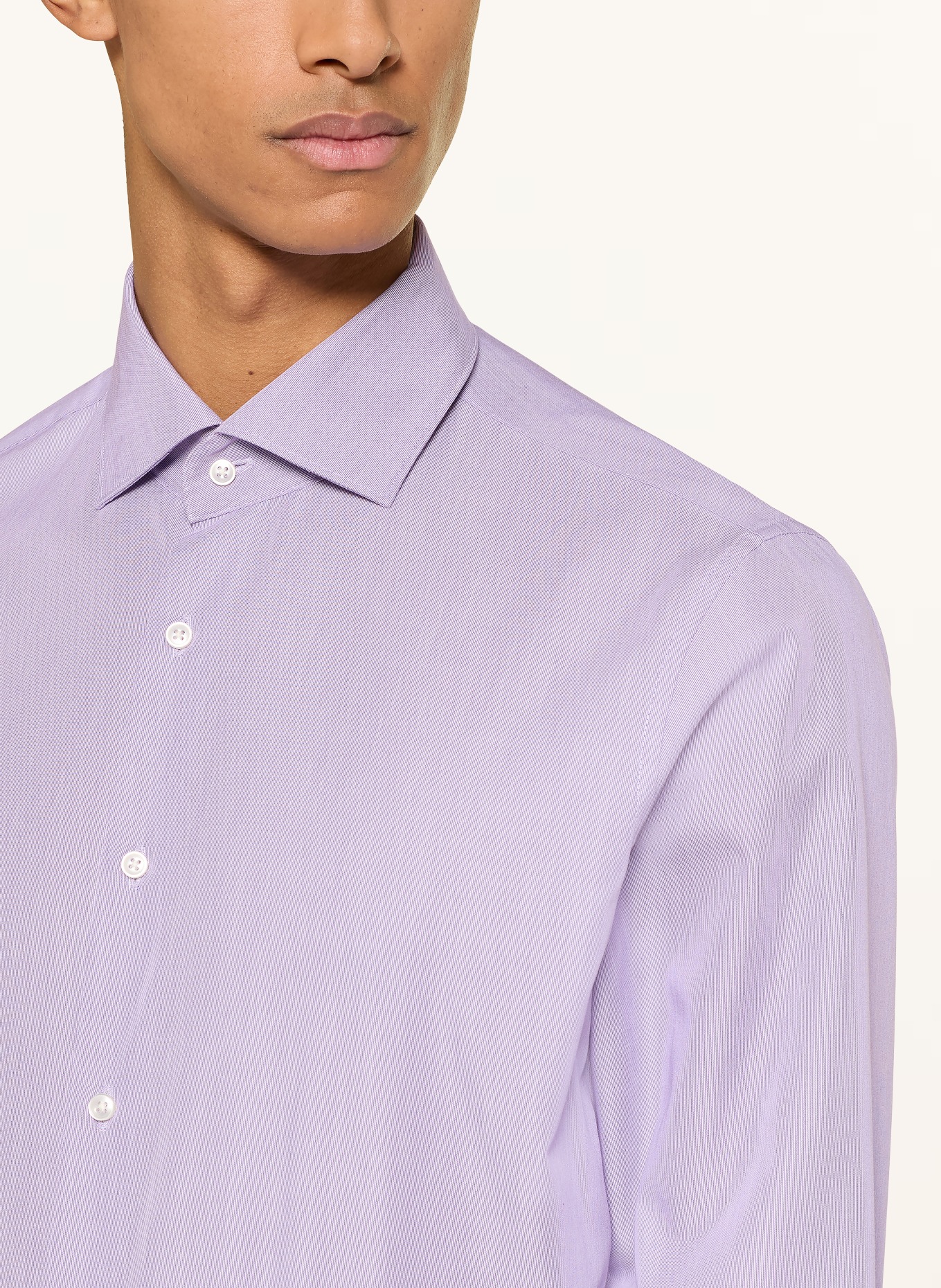 PAUL Shaped Fit Shirt: LIGHT PURPLE