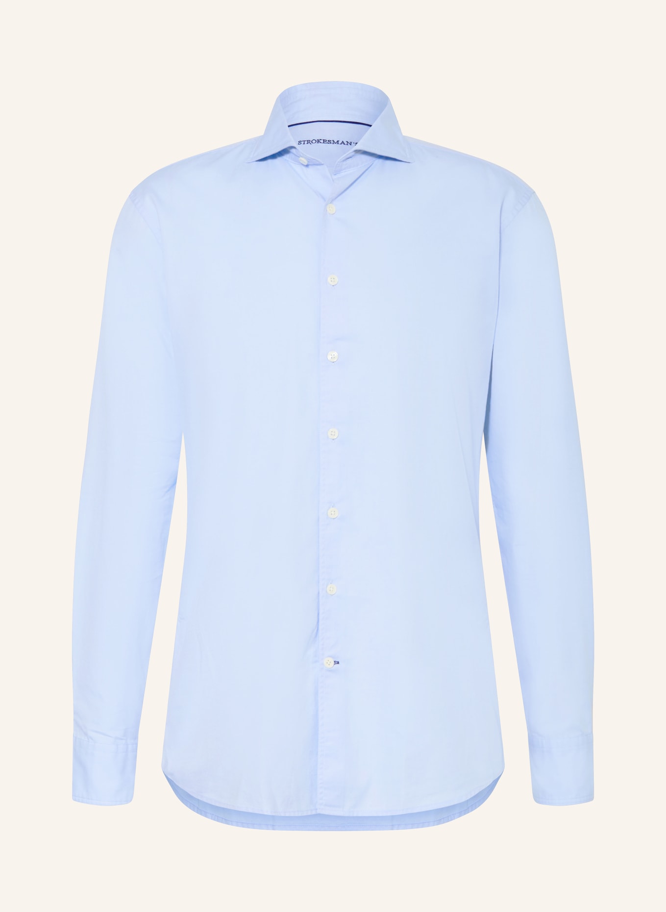 STROKESMAN'S Regular fit shirt: LIGHT BLUE