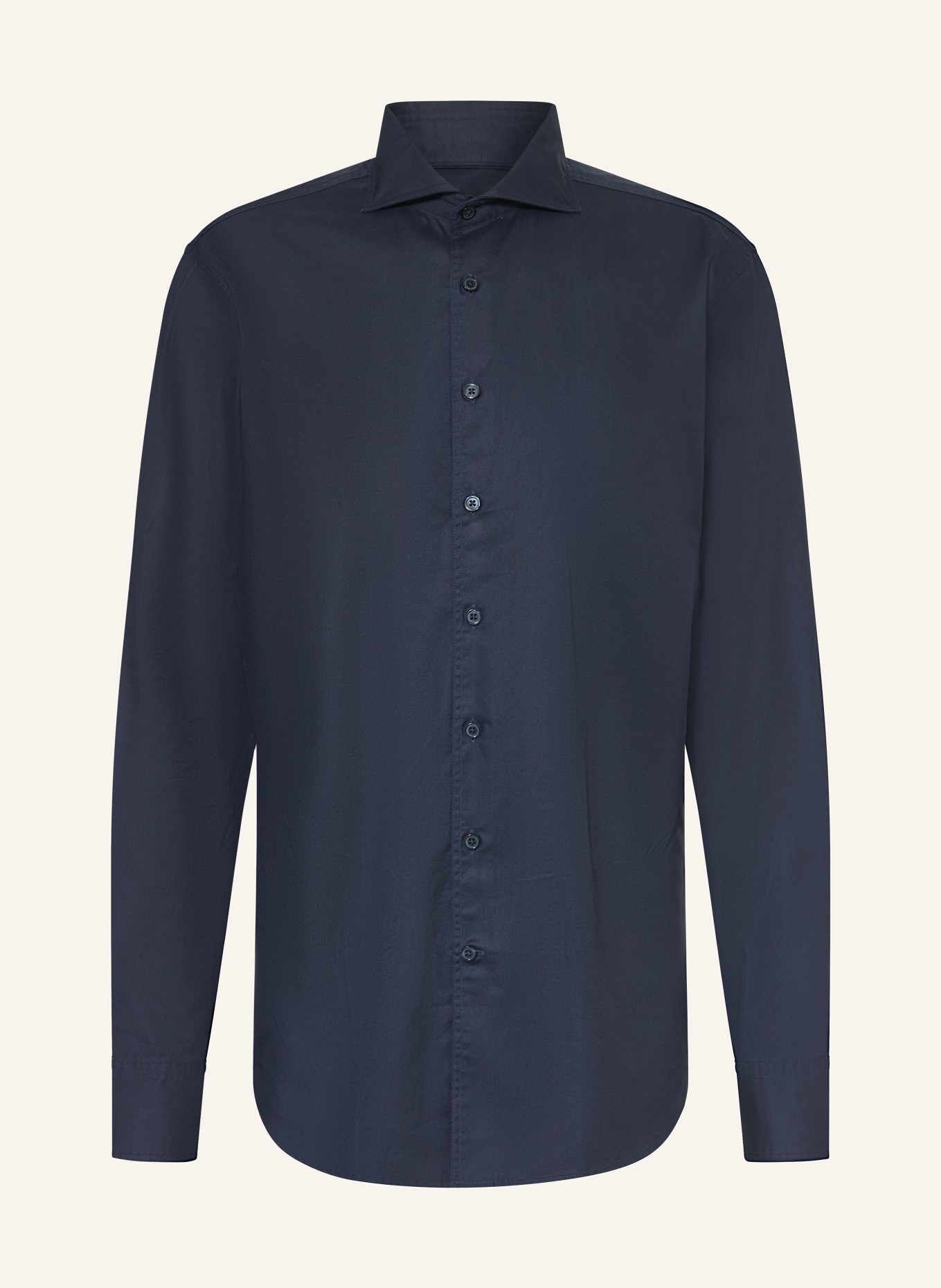 STROKESMAN'S Regular fit shirt: DARK BLUE
