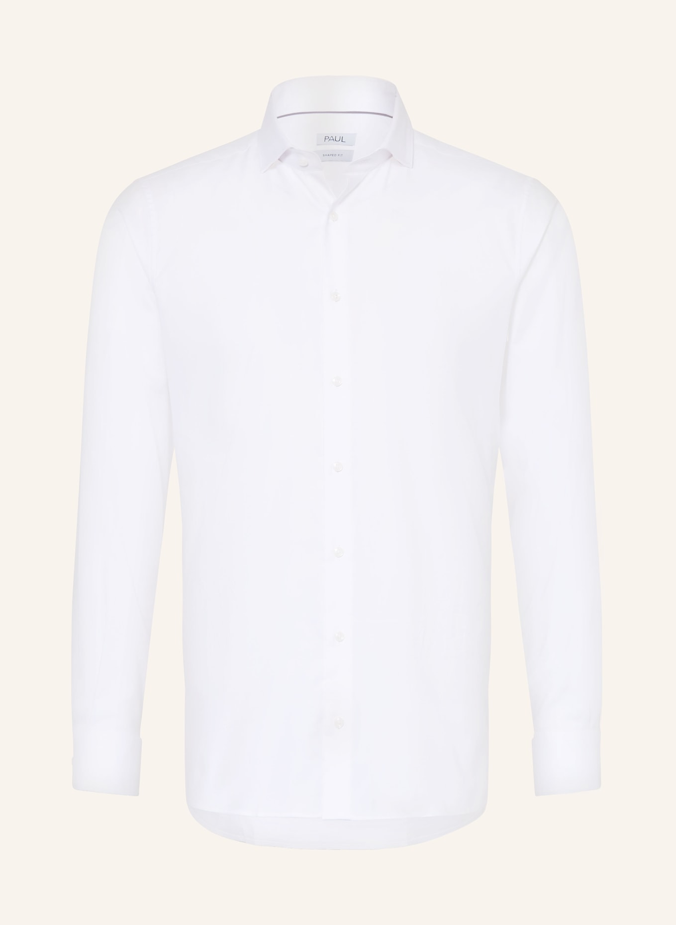PAUL Shaped Fit Shirt: WHITE