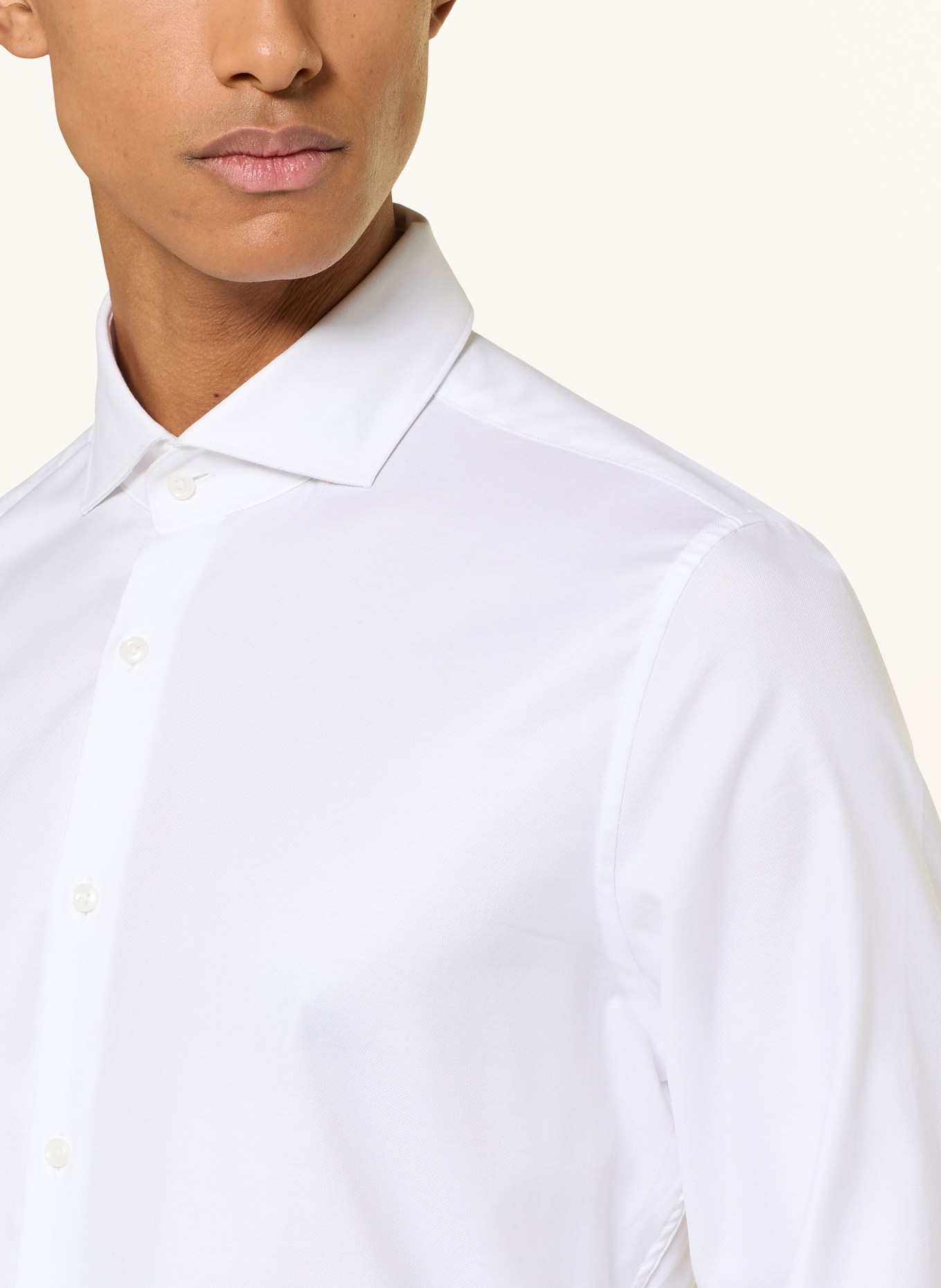 PAUL Shaped Fit Shirt: WHITE