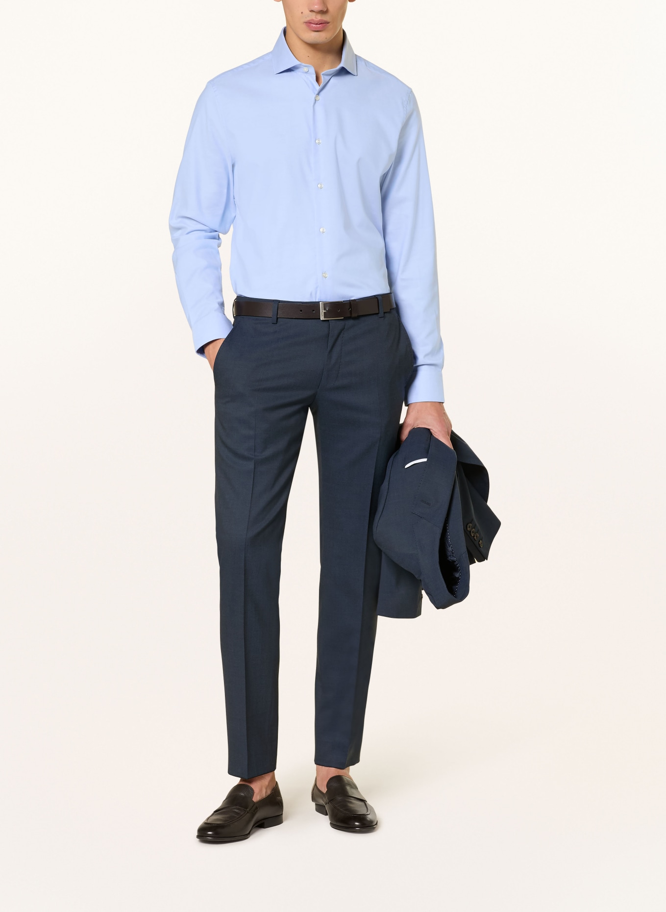 PAUL Hemd Shaped Fit: HELLBLAU