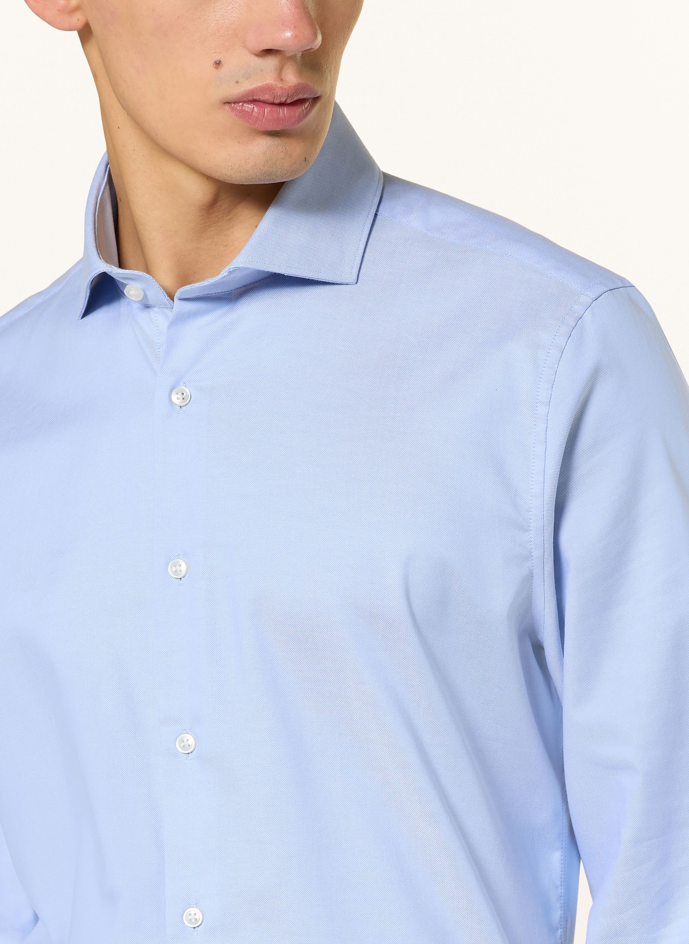 PAUL Hemd Shaped Fit: HELLBLAU