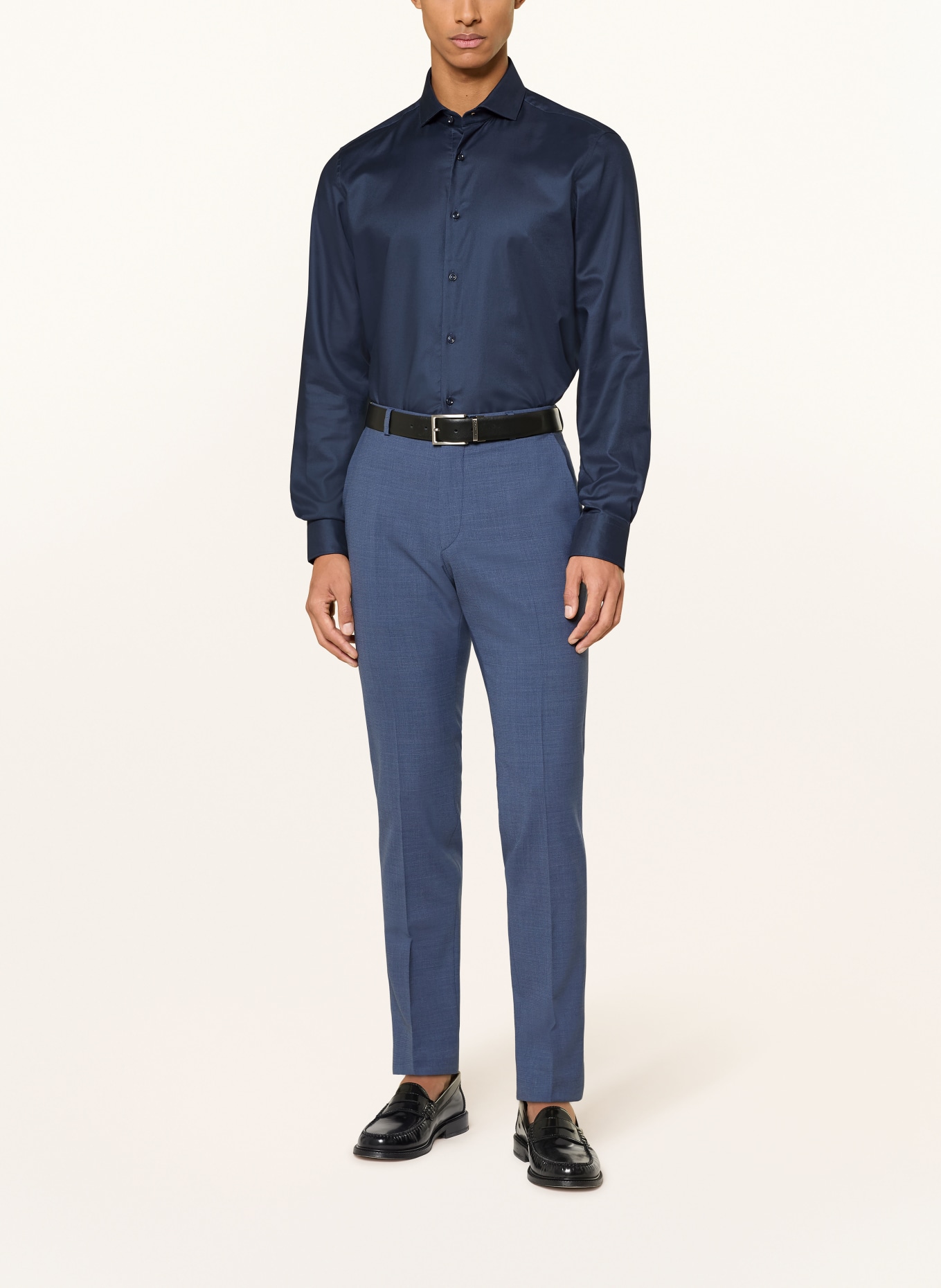 PAUL Shaped Fit Shirt: DARK BLUE