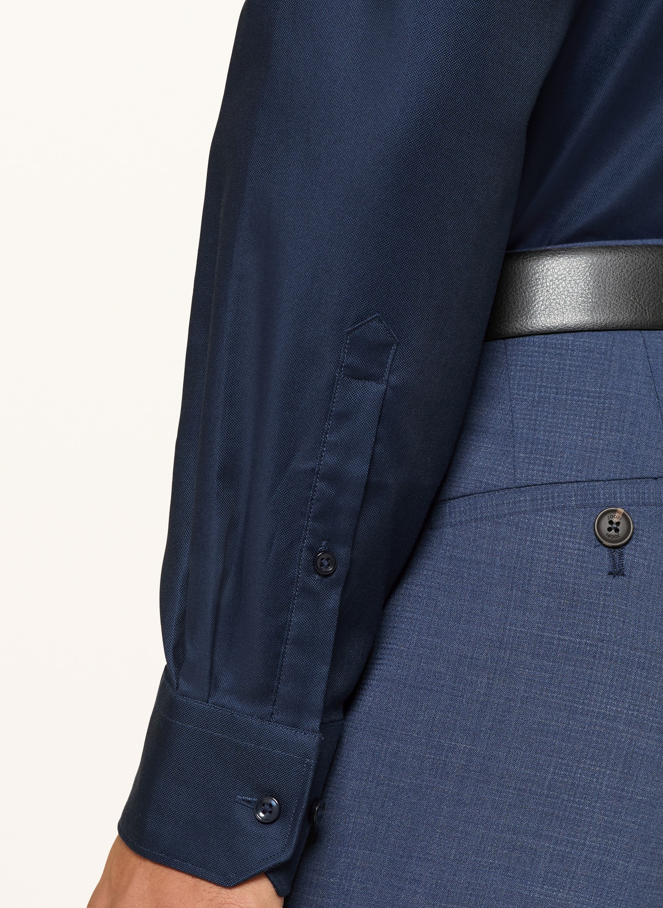 PAUL Shaped Fit Shirt: DARK BLUE