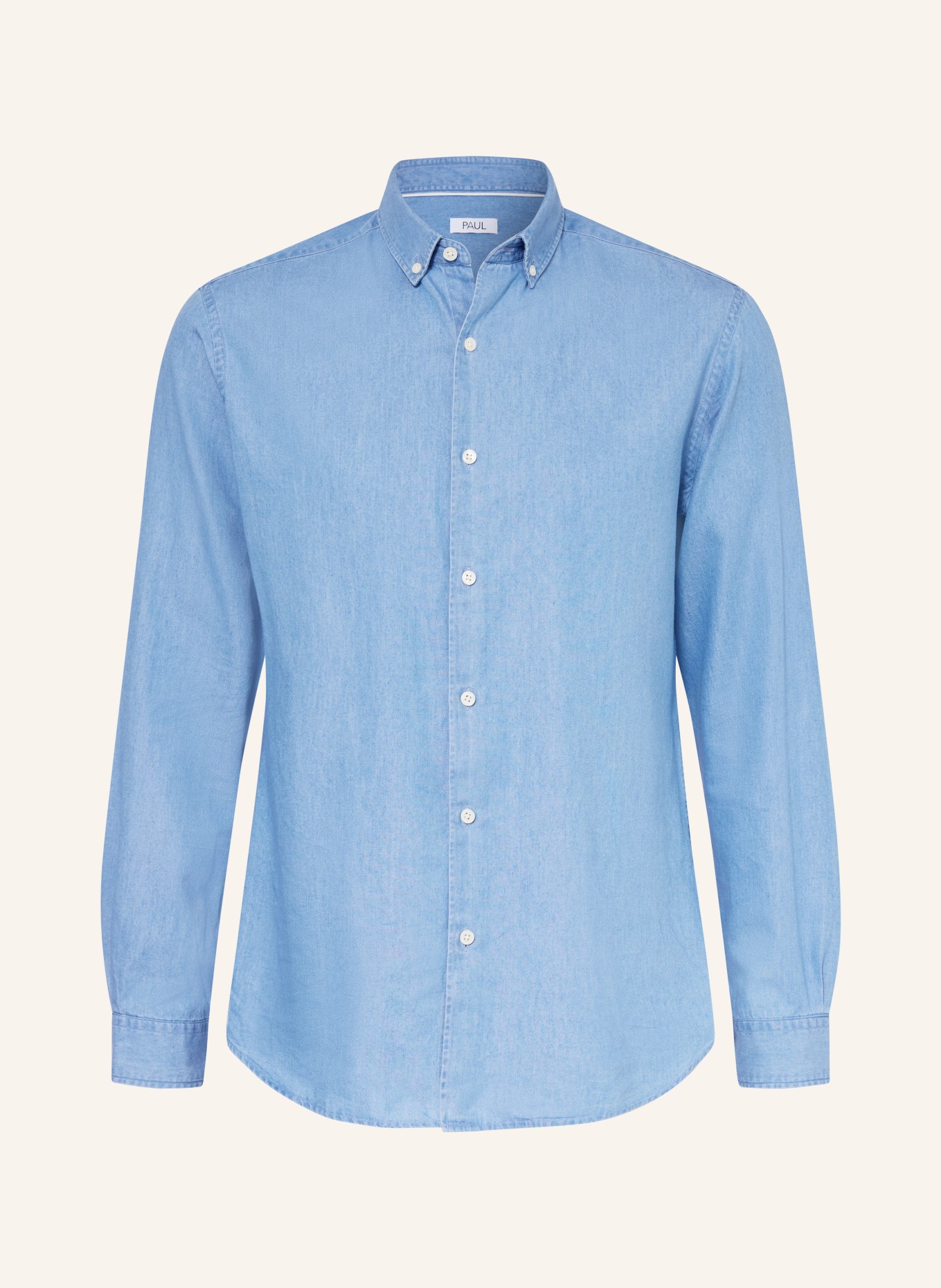 PAUL Hemd Regular Fit in Jeansoptik: BLAU